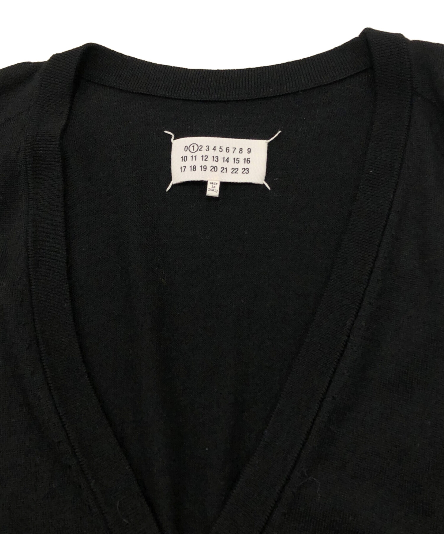 Maison Martin Margiela ニットカーディガン 黒 Mサイズ Maison Margiela（旧Maison Martin Margiela） - メゾン マルジェラ