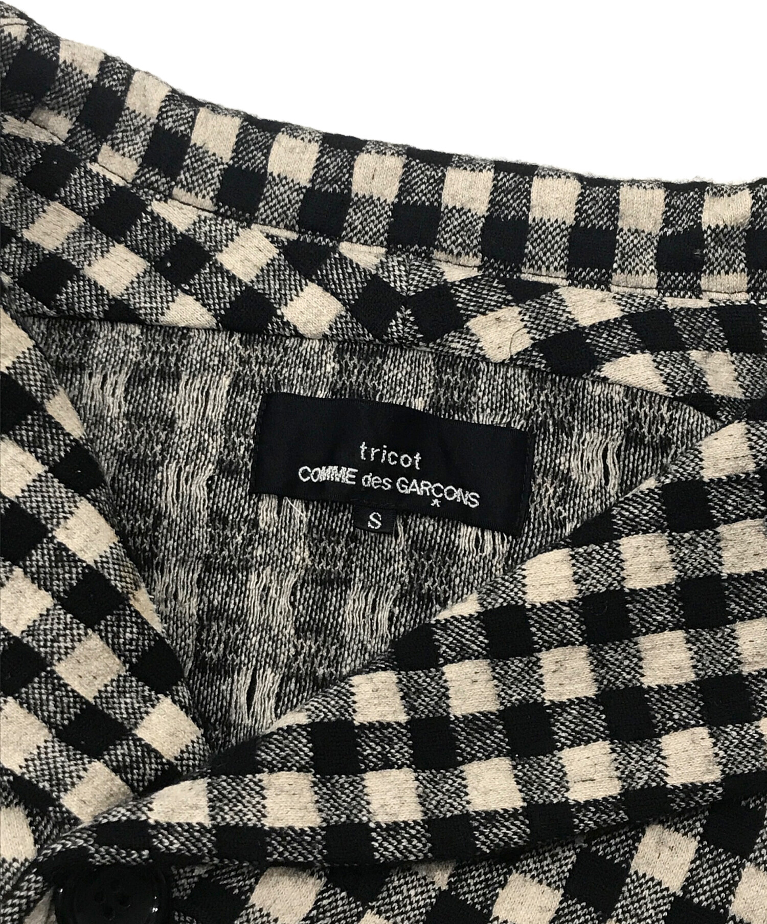 tricot COMME des GARÇONS ブラック ドットジャケット Black Comme des Garcons ドットJKT