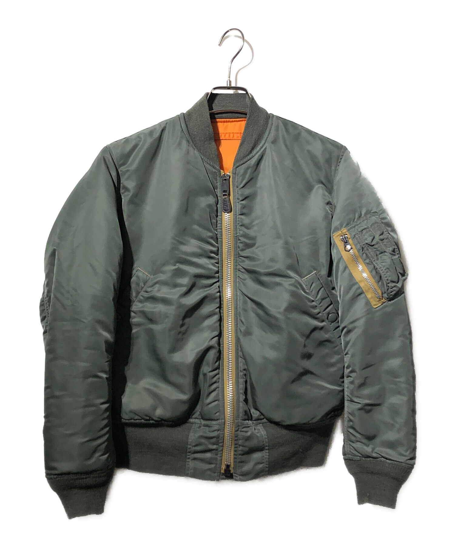 OLD 古着 フライトジャケット ダブルカラー カーキ 中綿 46 中古・古着通販】THE REAL McCOY'S (ザ・リアルマッコイズ) 実名復刻