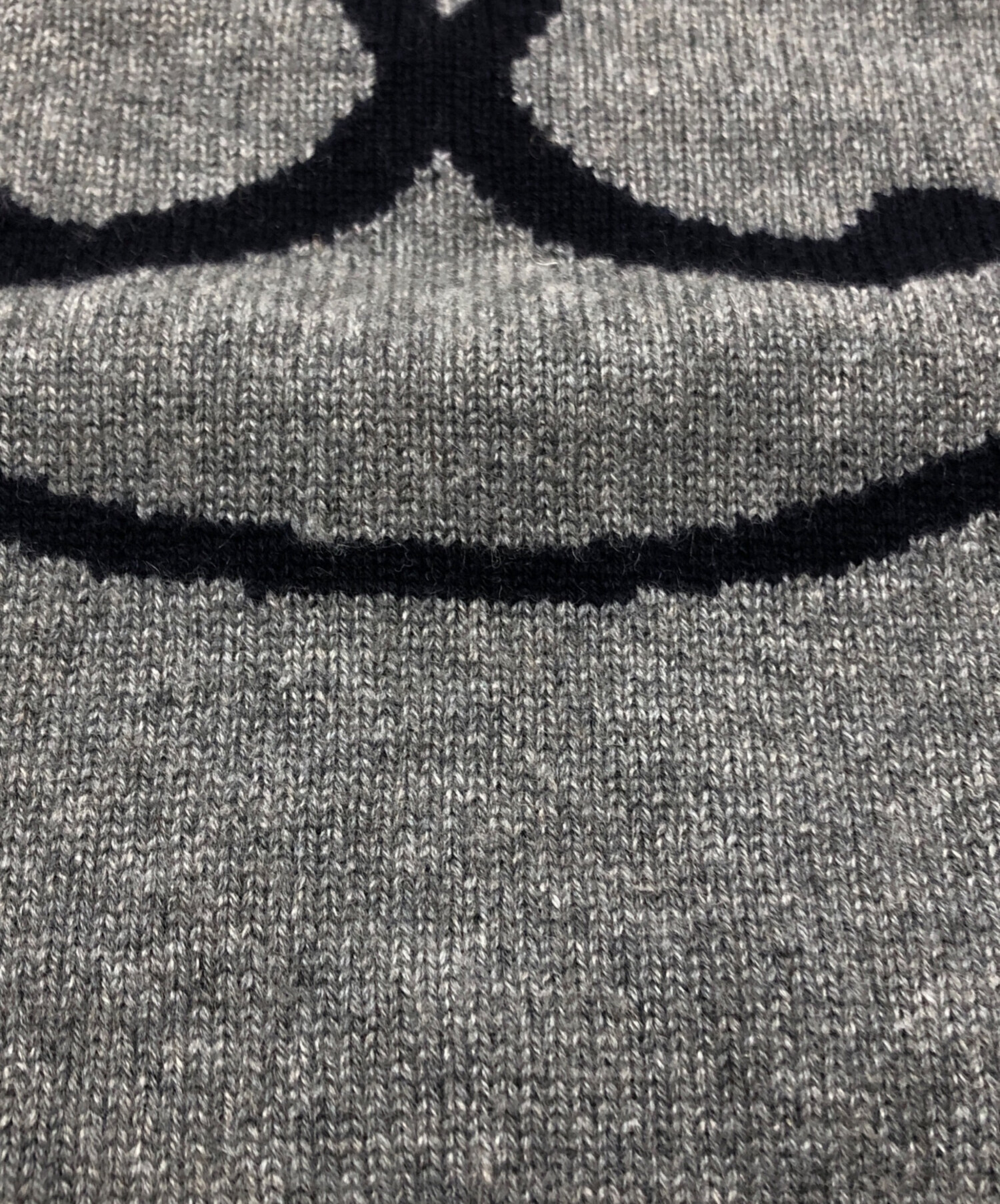 中古・古着通販】HERMES (エルメス) カシミヤHリフトニット グレー