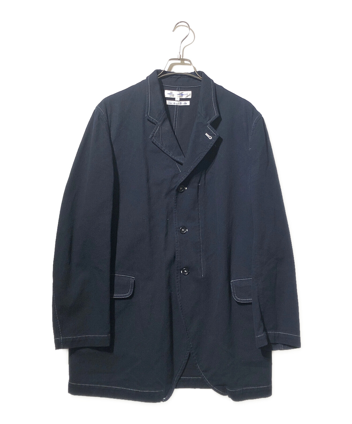 COMME des GARÇONS ネイビー カバーオール S 中古・古着通販】COMME des GARCONS SHIRT (コムデギャルソンシャツ