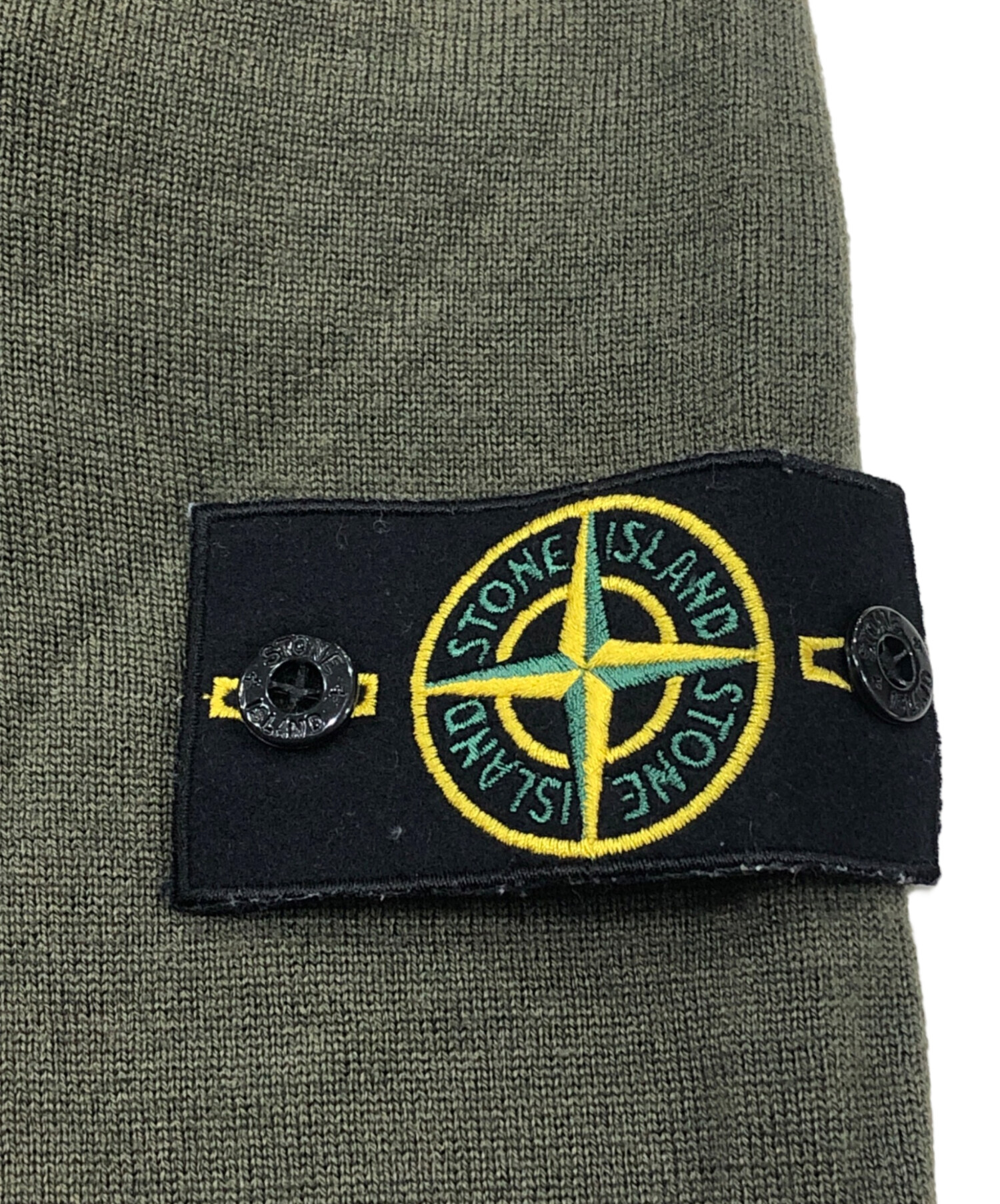 STONE  ストーンアイランド Vネックニット ウォッシュ加工 中古・古着通販】STONE ISLAND (ストーンアイランド) Vネックニット