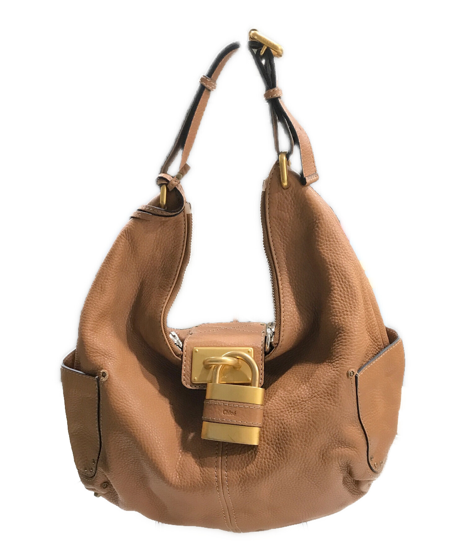 【希少】Chloe ベイ ハンドバッグ ブラウン レザー 肩掛け可 希少】Chloe ベイ ハンドバッグ ブラウン レザー 肩掛け可 希少】Chloe