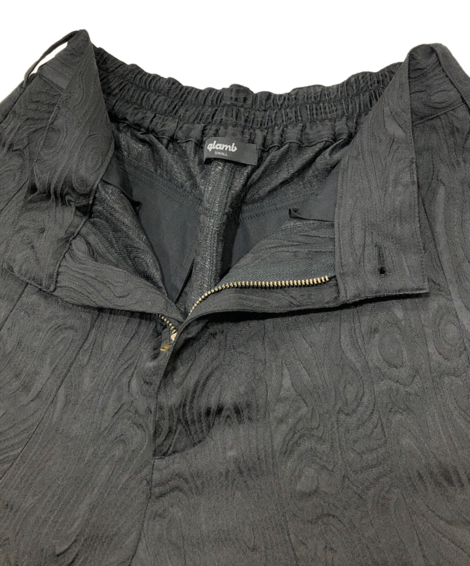 中古・古着通販】glamb (グラム) Jacquard Balloon Pants ブラック