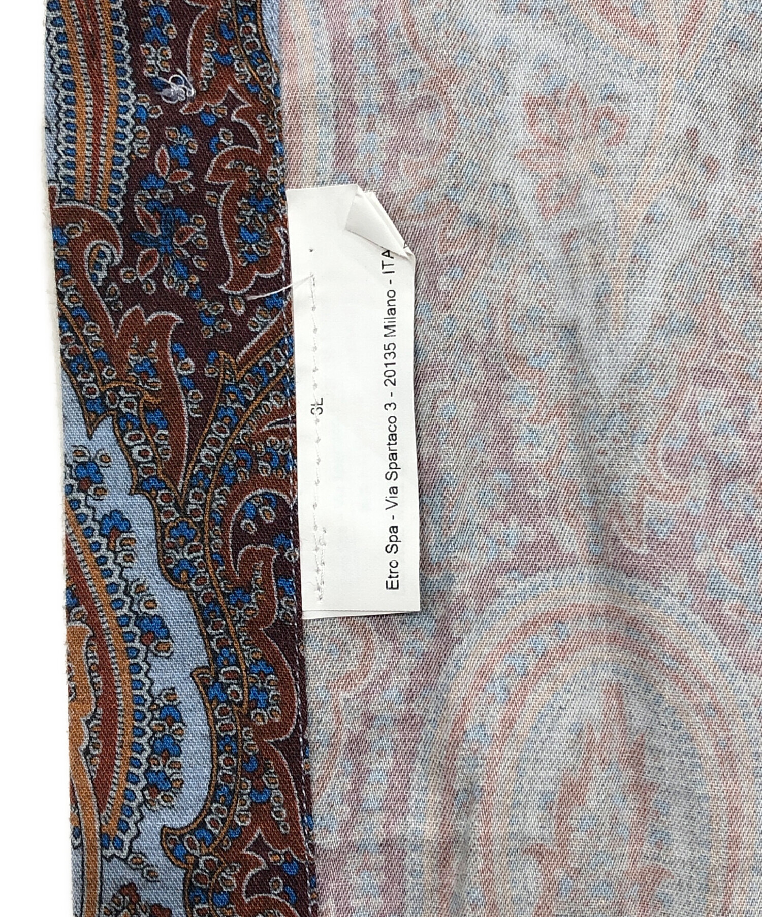 中古・古着通販】ETRO (エトロ) ペイズリー柄シャツ マルチカラー