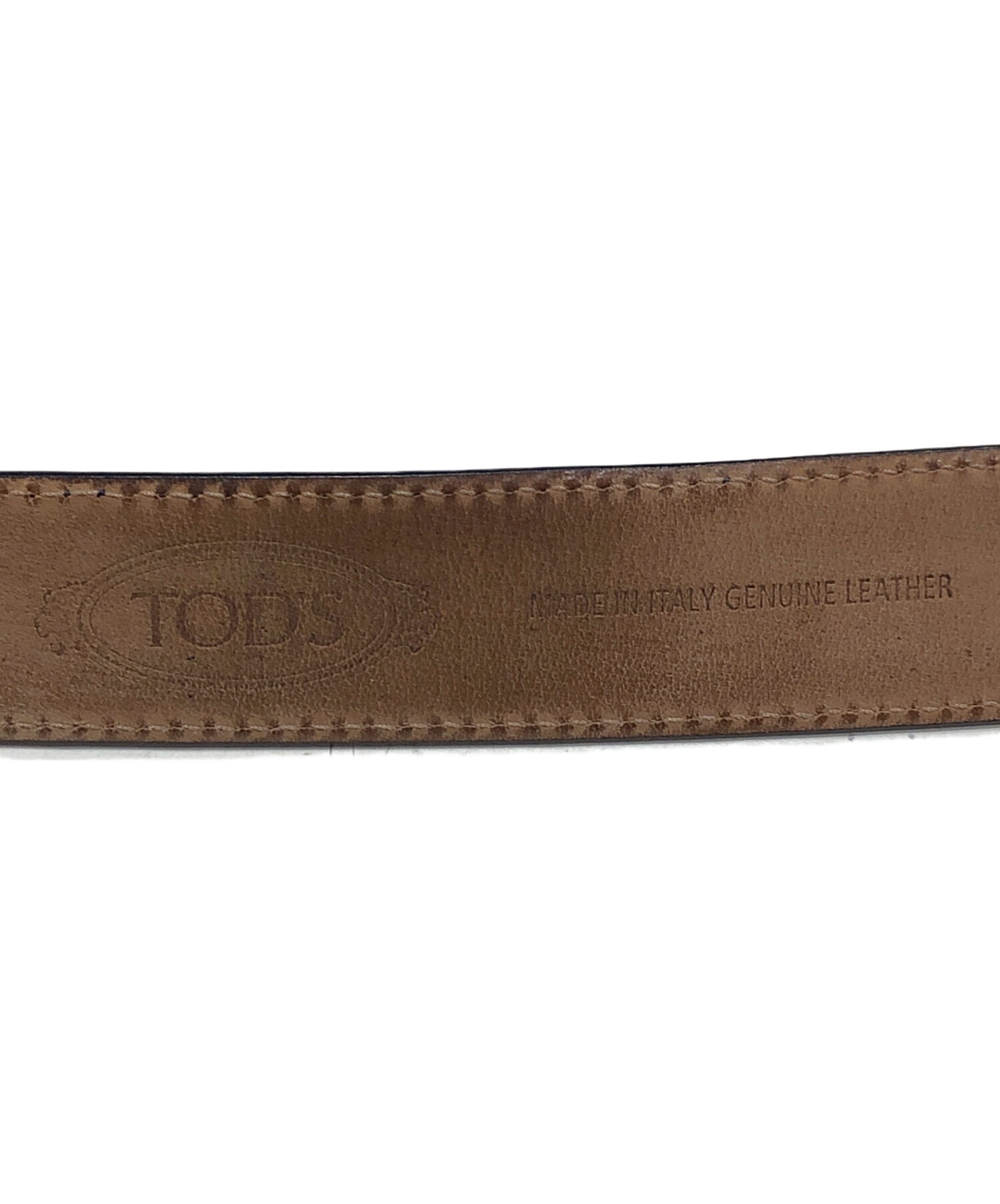 TOD'S 本革 ベルト ブラウン ベルト 中古・古着通販】TOD'S (トッズ) BRIDGE BELT レザーベルト（ブリッジ