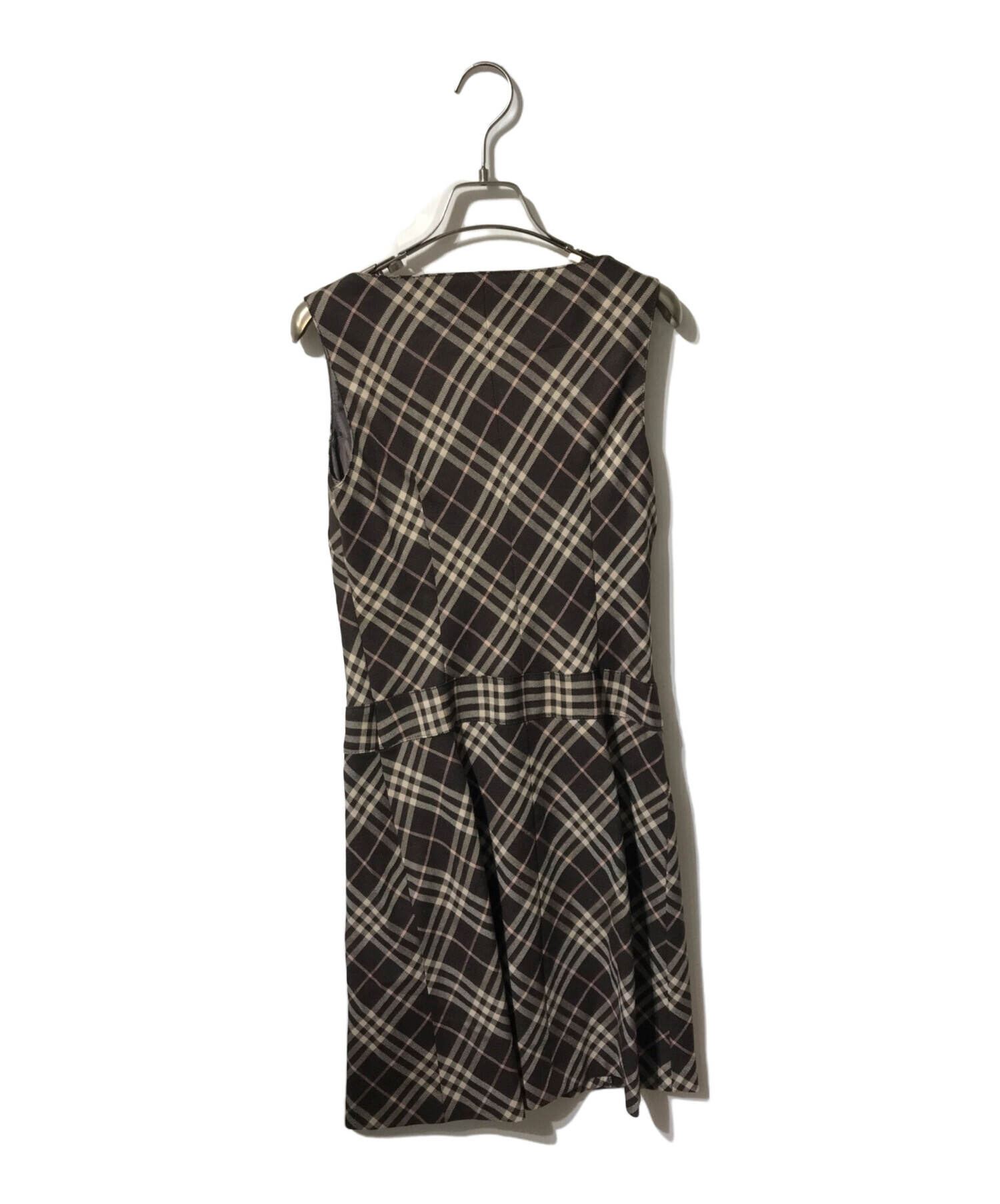 BURBERRY BLUE LABEL チェック柄 ワンピース 38 BURBERRY BLUELABEL