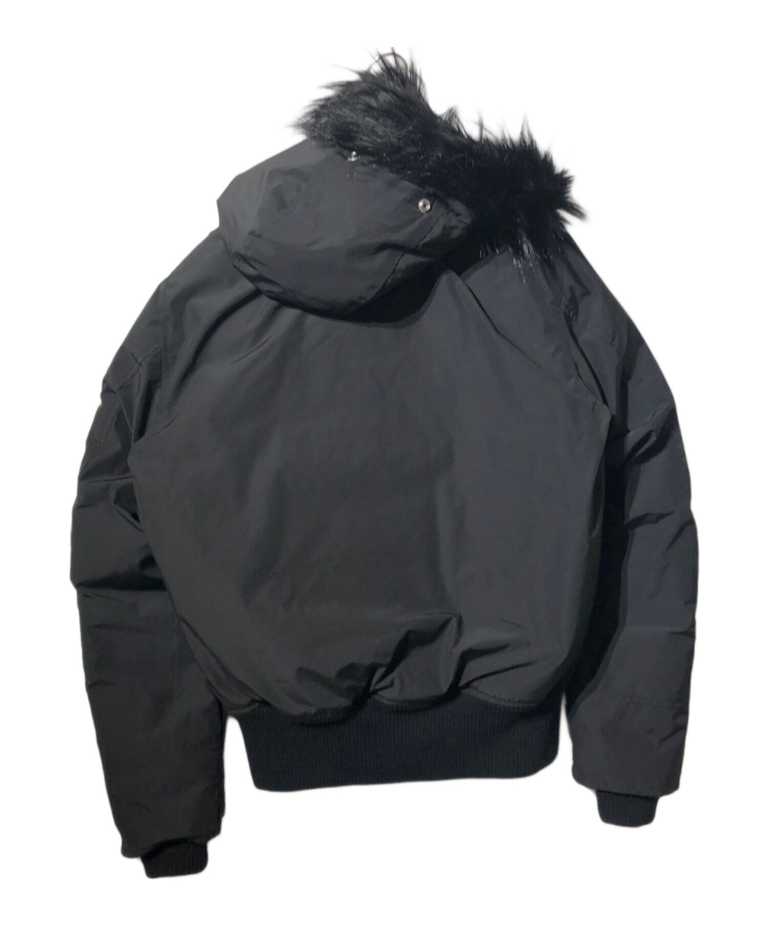 DIESEL ディーゼル　フード付アウター　中綿ジャケット　黒 DIESEL ディーゼル 中綿ジャケット コート メンズ フェイクファー