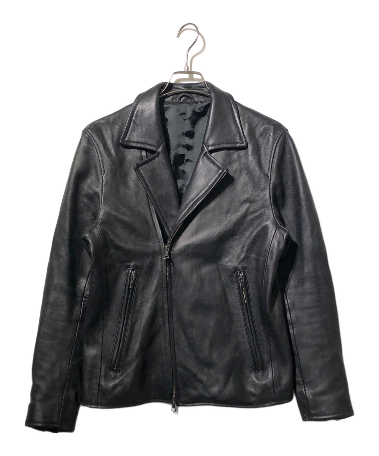 BEAMS ブラックレザージャケット　シープスキン 中古・古着通販】BEAMS Lights (ビームスライト) シープスキンレザー