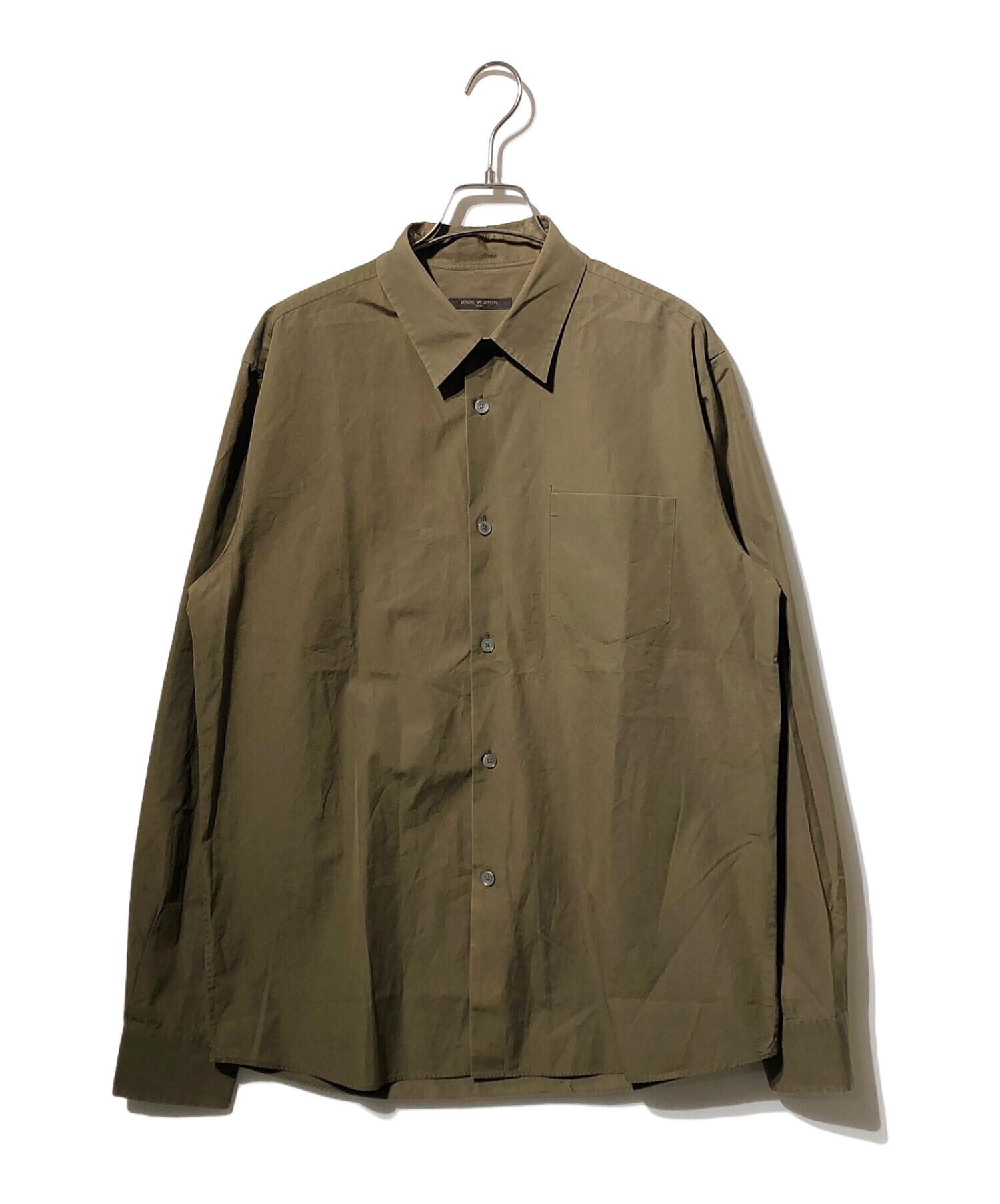 【良品】LOUIS VUITTON クラウドプリント長袖シャツ　匿名配送❤︎ 中古・古着通販】LOUIS VUITTON (ルイ ヴィトン) 長袖シャツ オリーブ