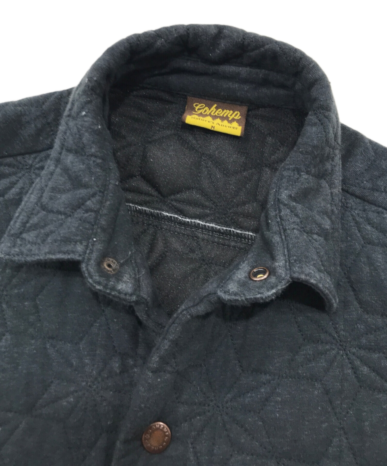 中古・古着通販】GO HEMP (ゴーヘンプ) 麻柄キルティングジャケット 