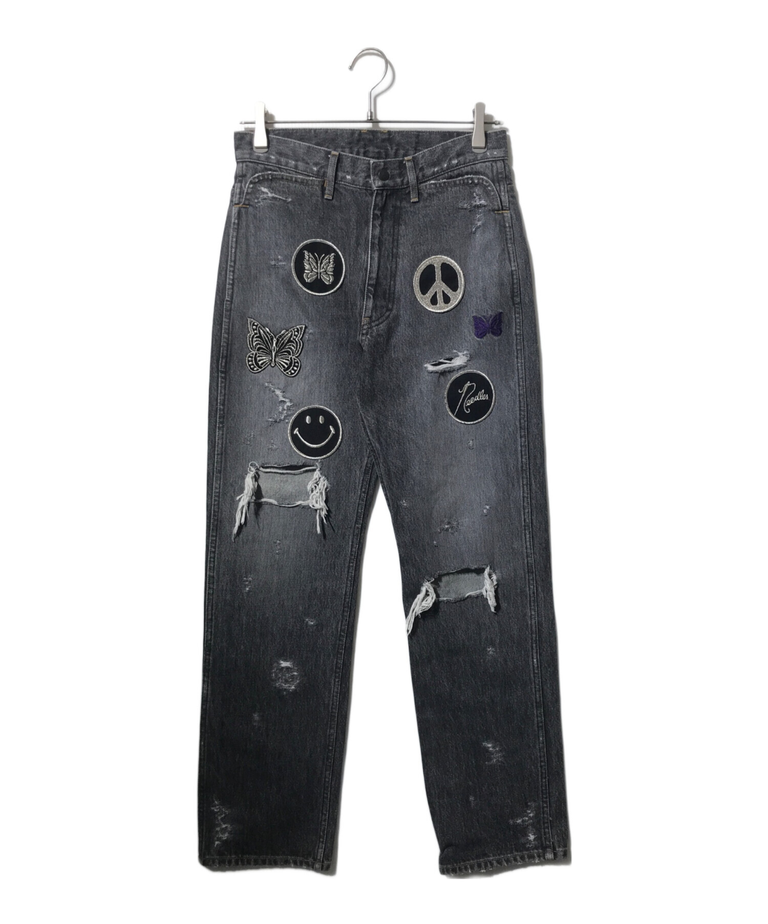 中古・古着通販】Needles (ニードルズ) DENIM PAPILLON グレー サイズ