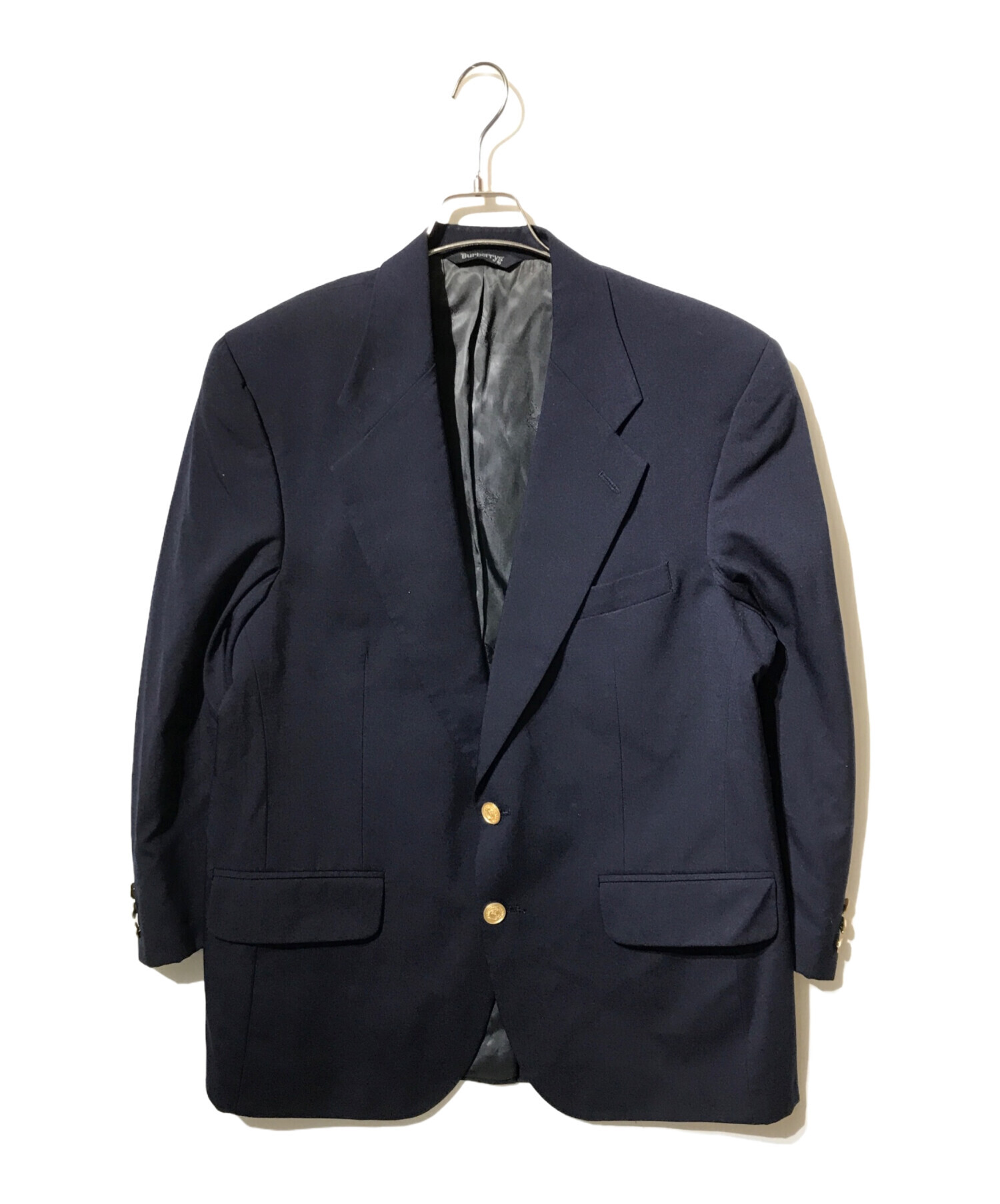 【美品】Burberrys’ 英国製 ヴィンテージ 紺ブレザー 中古・古着通販】Burberry's (バーバリーズ) 金釦紺ブレザー ネイビー