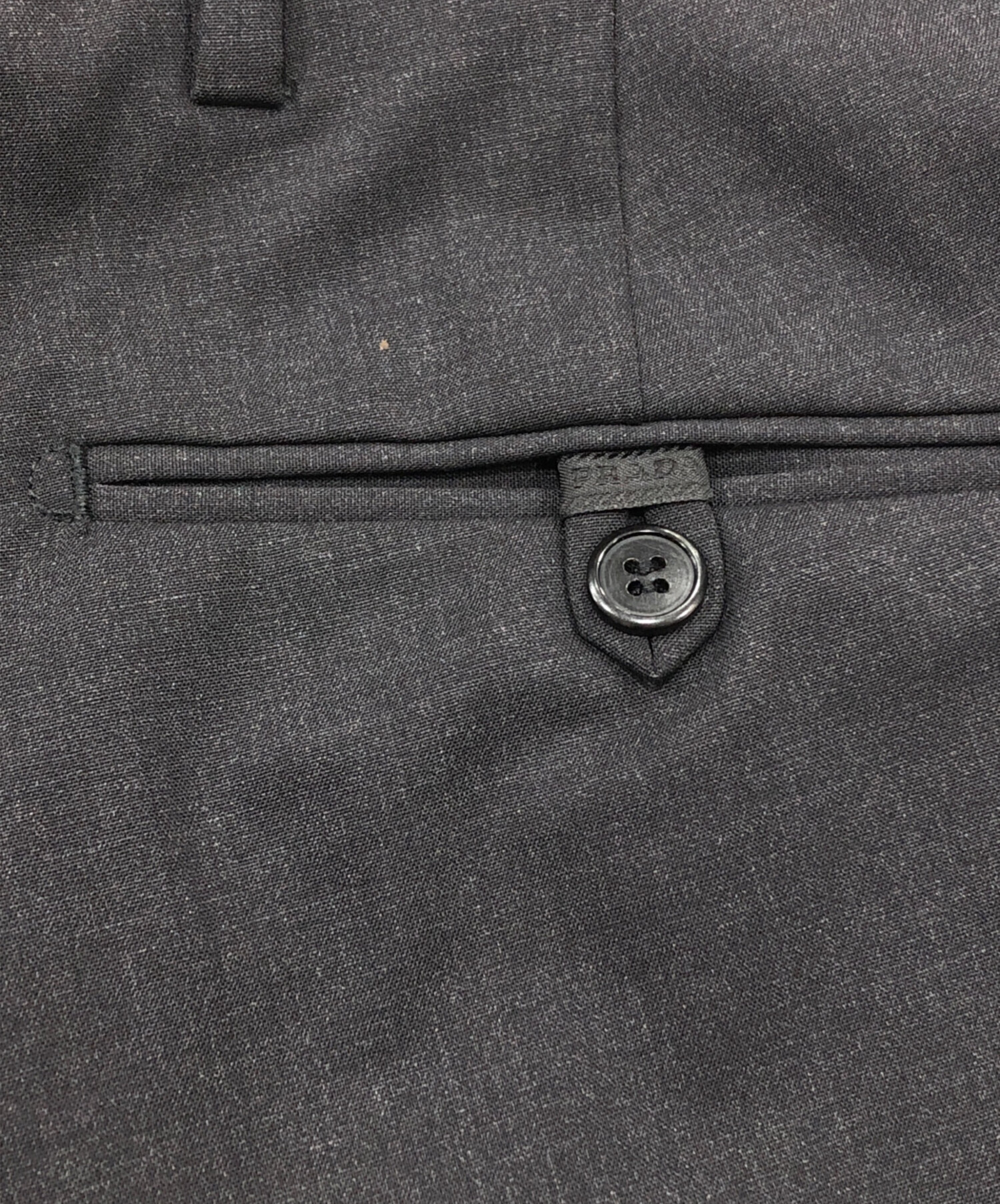 中古・古着通販】PRADA (プラダ) ウールスラックス ネイビー サイズ:44
