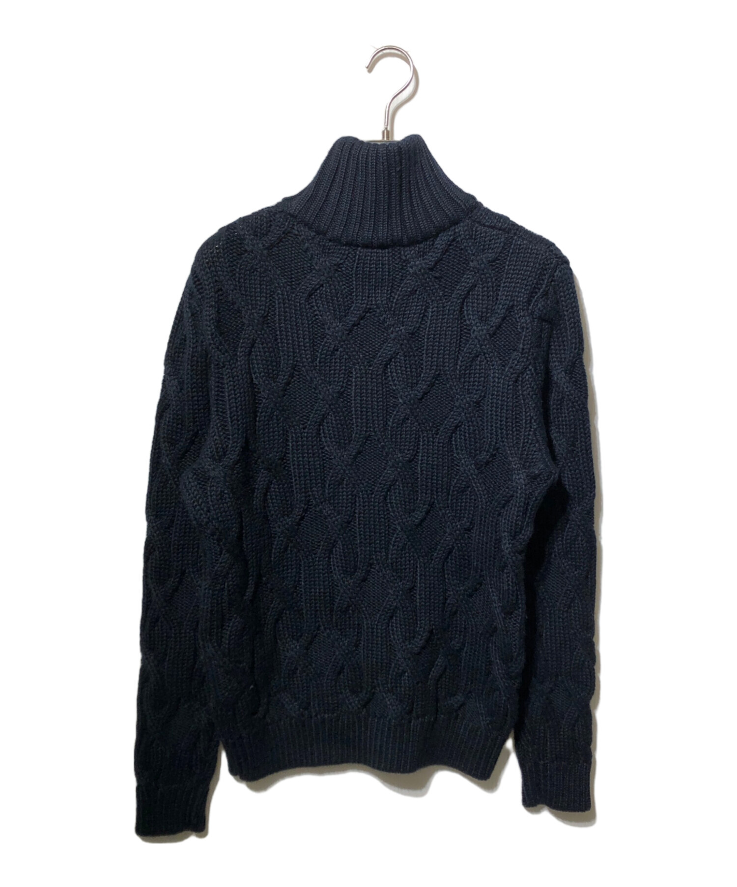 中古・古着通販】Sandro (サンドロ) ウールニット ネイビー サイズ:L 