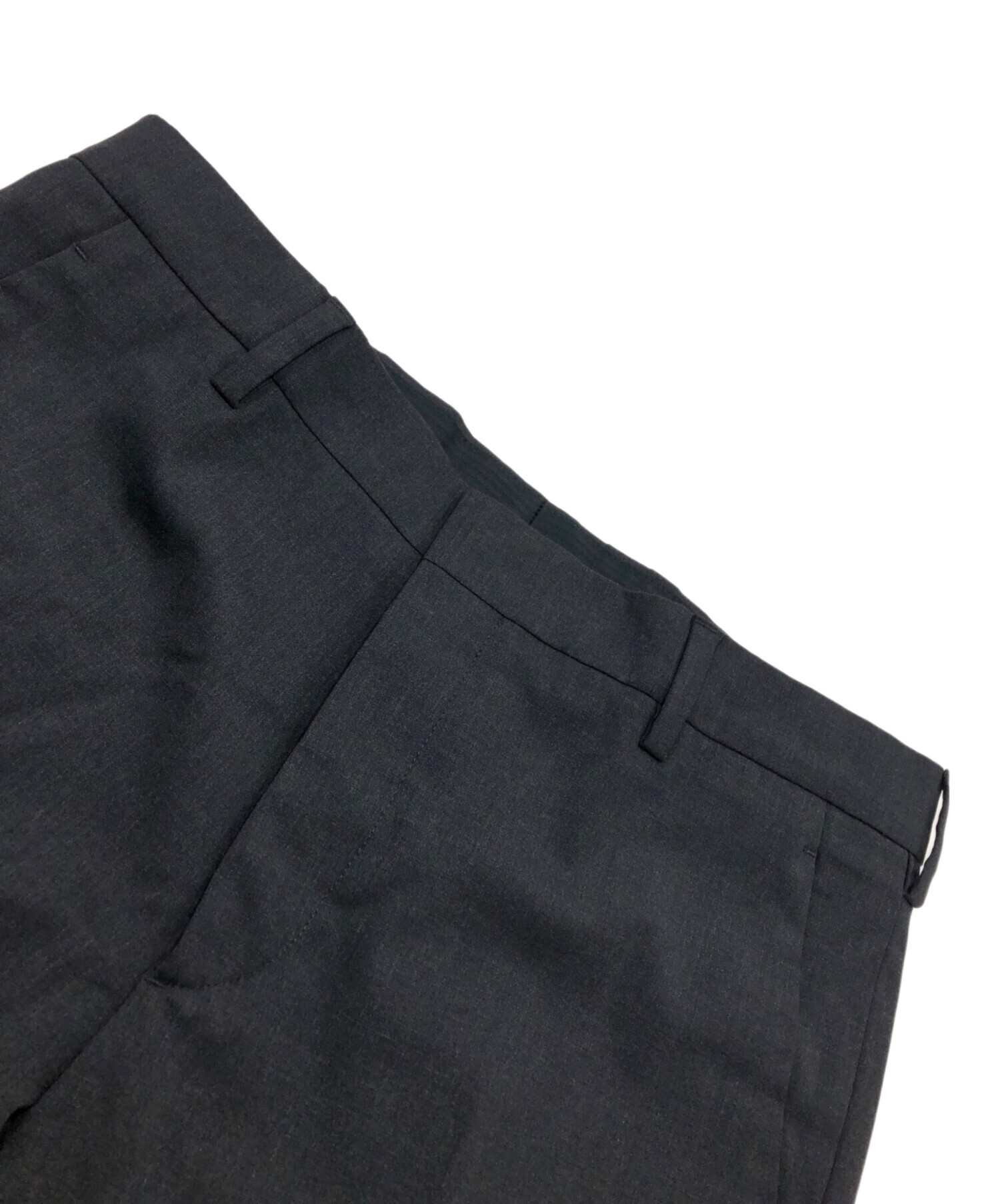 中古・古着通販】PRADA (プラダ) ウールスラックス ネイビー サイズ:44