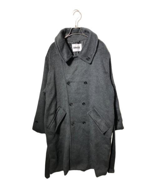 中古・古着通販】SINSS (シンス) Shaggy oversized coat/コート グレー