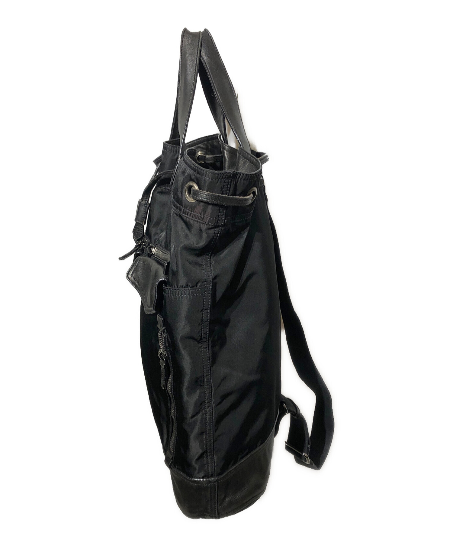 中古・古着通販】PRADA (プラダ) レザーナイロン2WAYトートバッグ