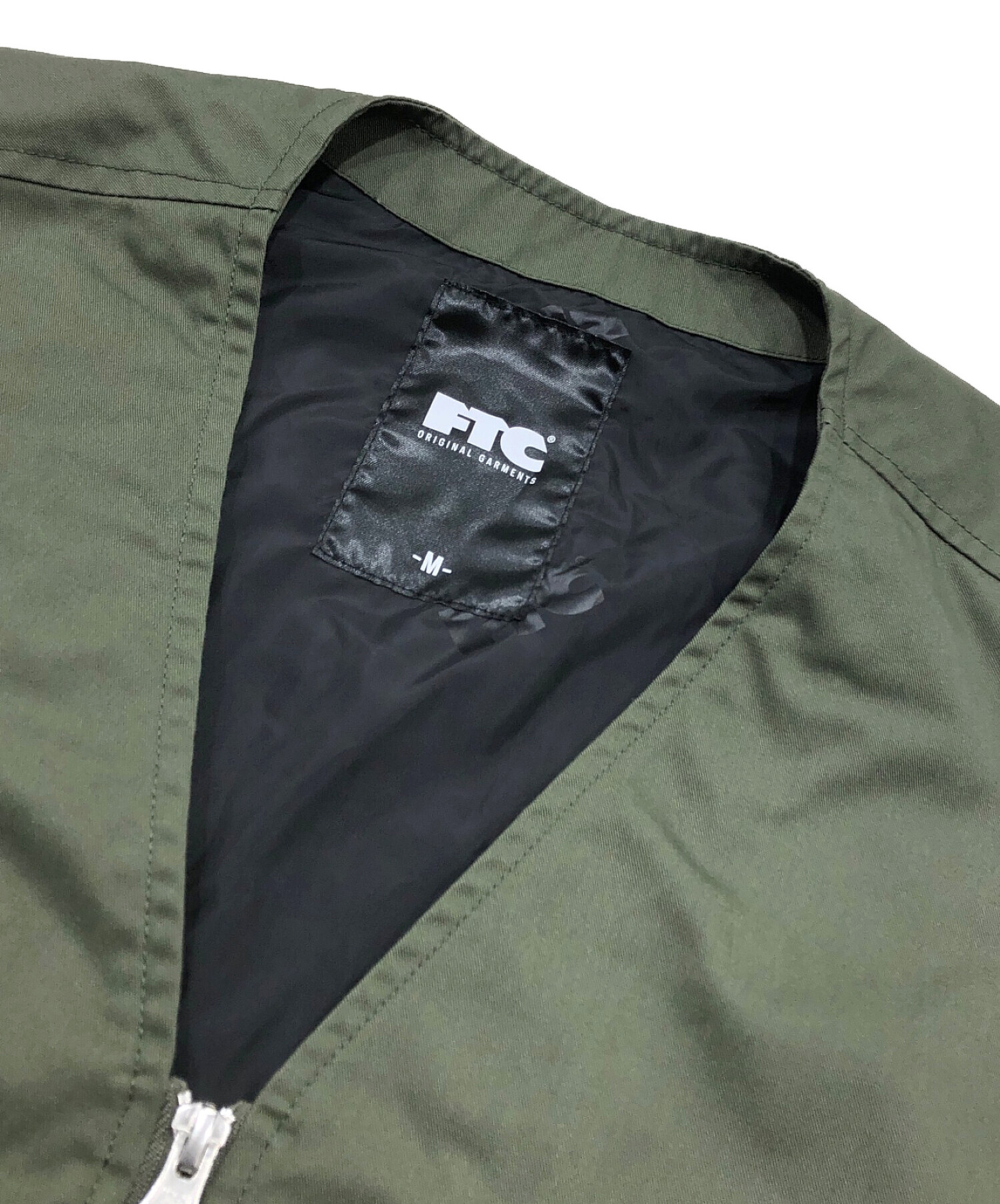 中古・古着通販】FTC (エフティーシー) TWILL WORK VEST オリーブ