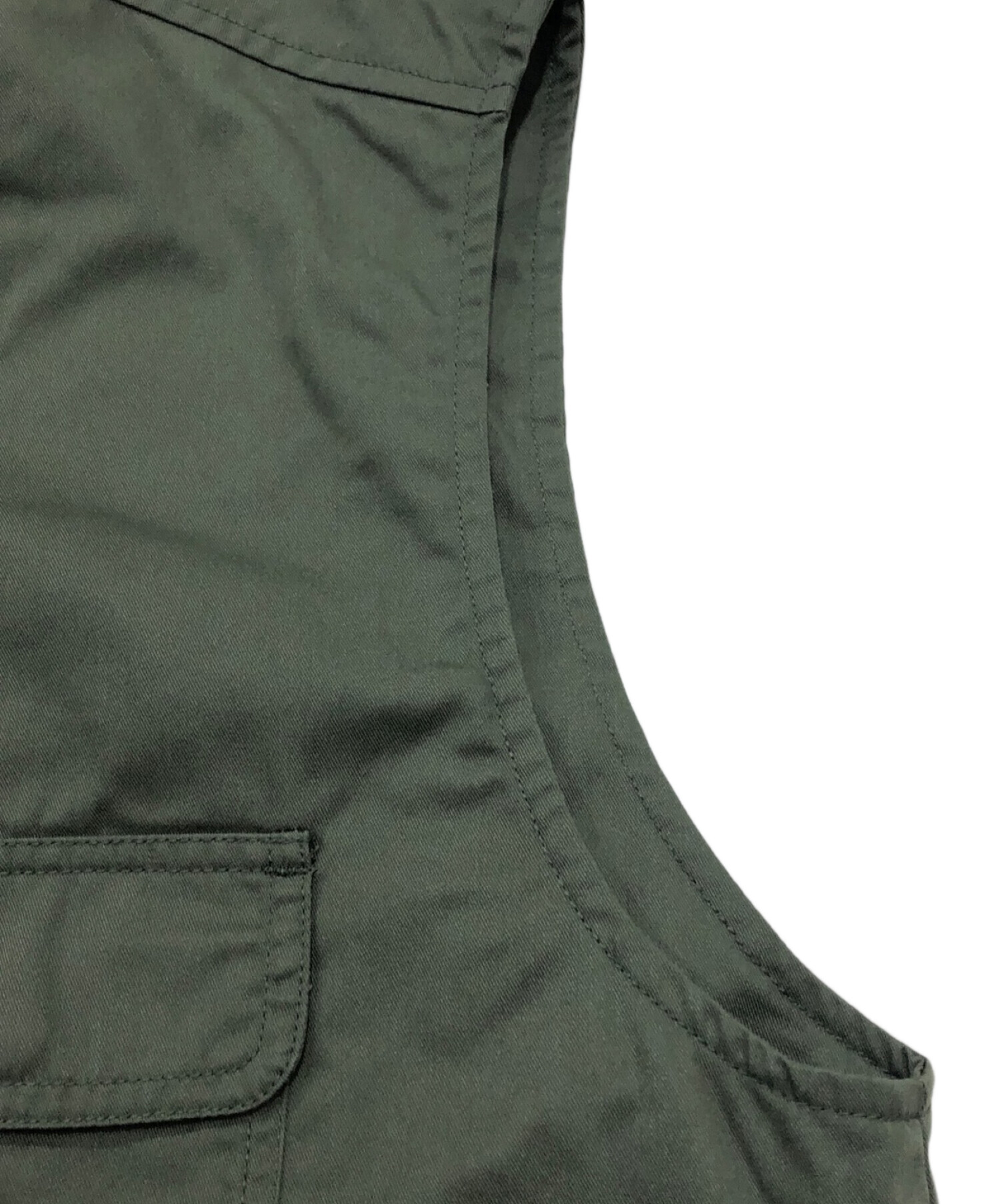 中古・古着通販】FTC (エフティーシー) TWILL WORK VEST オリーブ