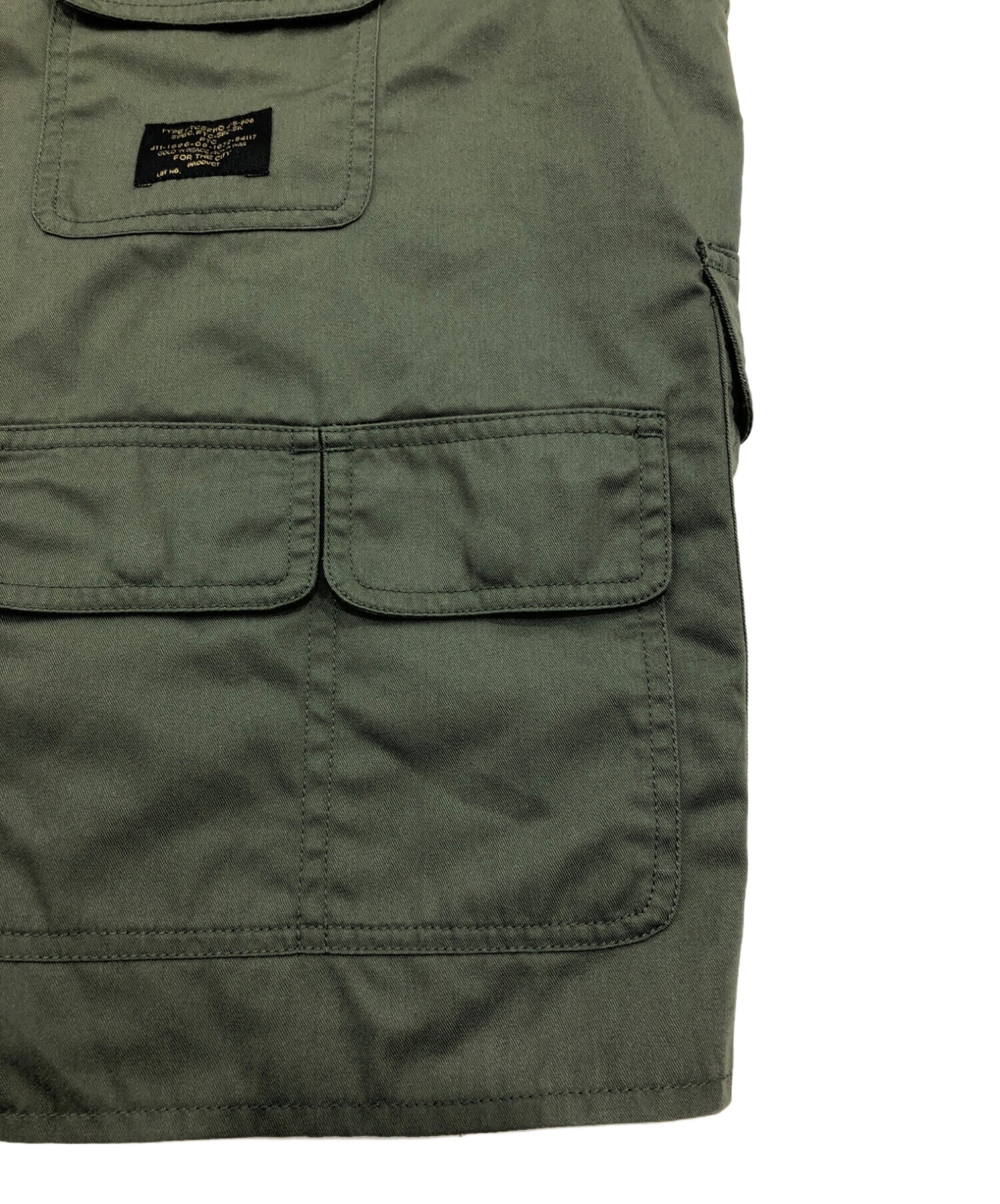 中古・古着通販】FTC (エフティーシー) TWILL WORK VEST オリーブ