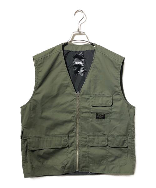 中古・古着通販】FTC (エフティーシー) TWILL WORK VEST オリーブ