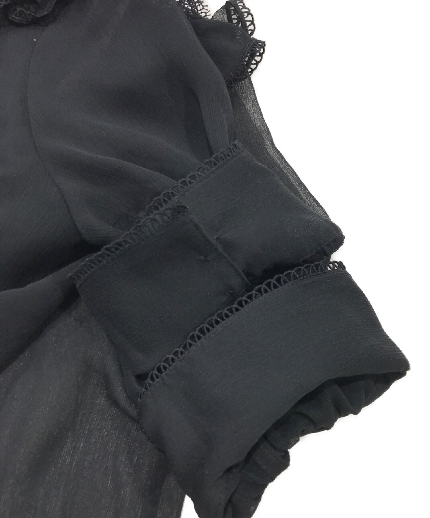 中古・古着通販】Snidel (スナイデル) 楊柳シフォンレースブラウス 