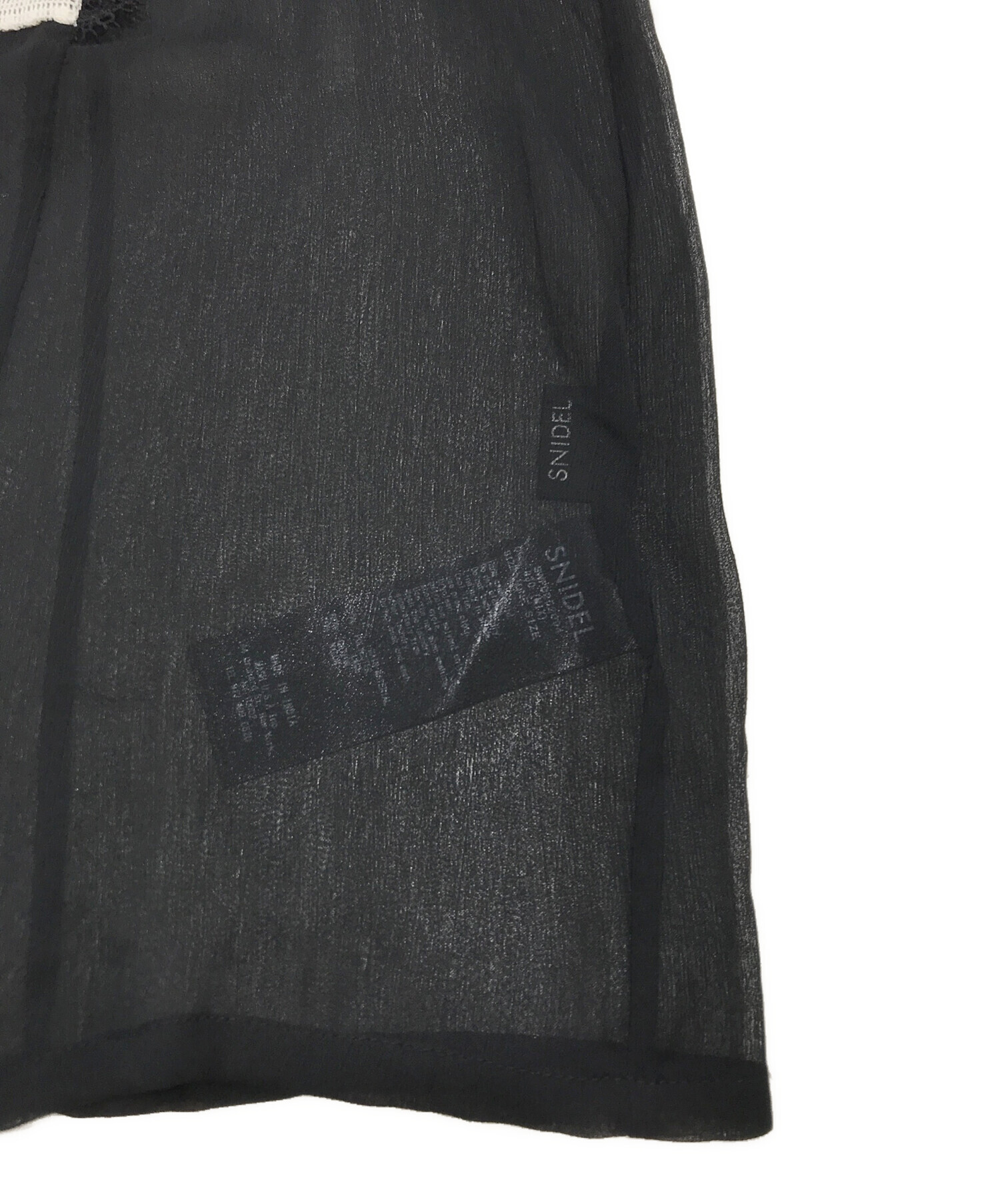中古・古着通販】Snidel (スナイデル) 楊柳シフォンレースブラウス 