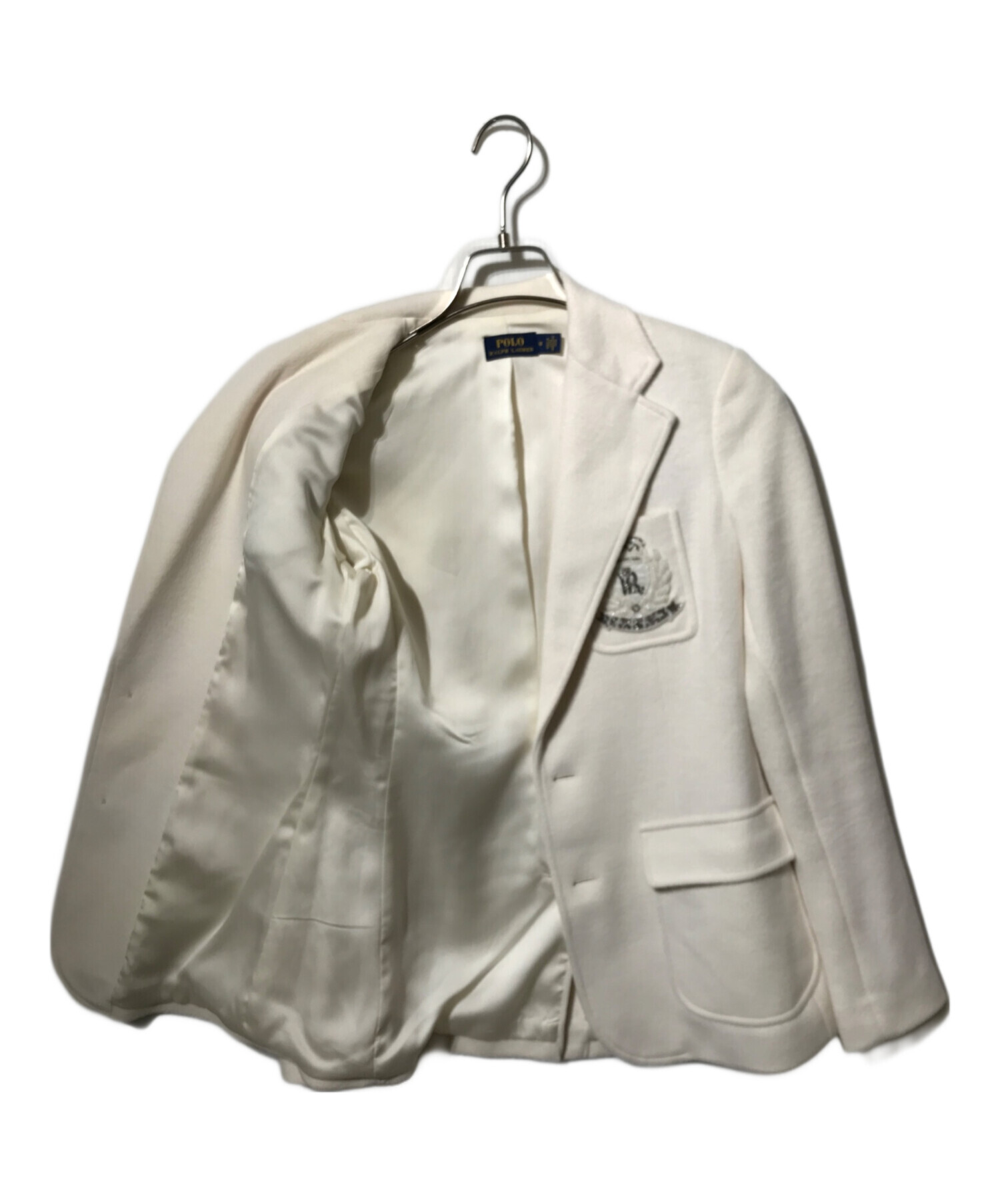 LA5330 イタリア製 ポロバイラルフローレン シルクテーラードジャケット34 中古・古着通販】POLO RALPH LAUREN (ポロ・ラルフローレン