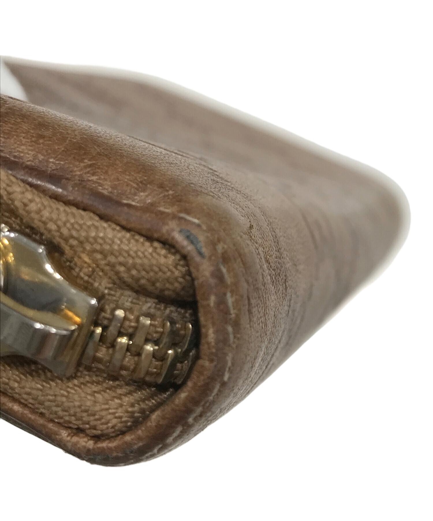 中古・古着通販】GUCCI (グッチ) グッチシマ/バンブー/長財布 ブラウン