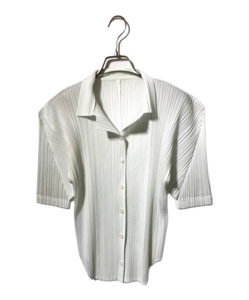 PLEATS PLEASE COTTON SKIP　トップス白 PLEATS PLEASE COTTON SKIP トップス白 PLEATS PLEASE COTTON SKIP
