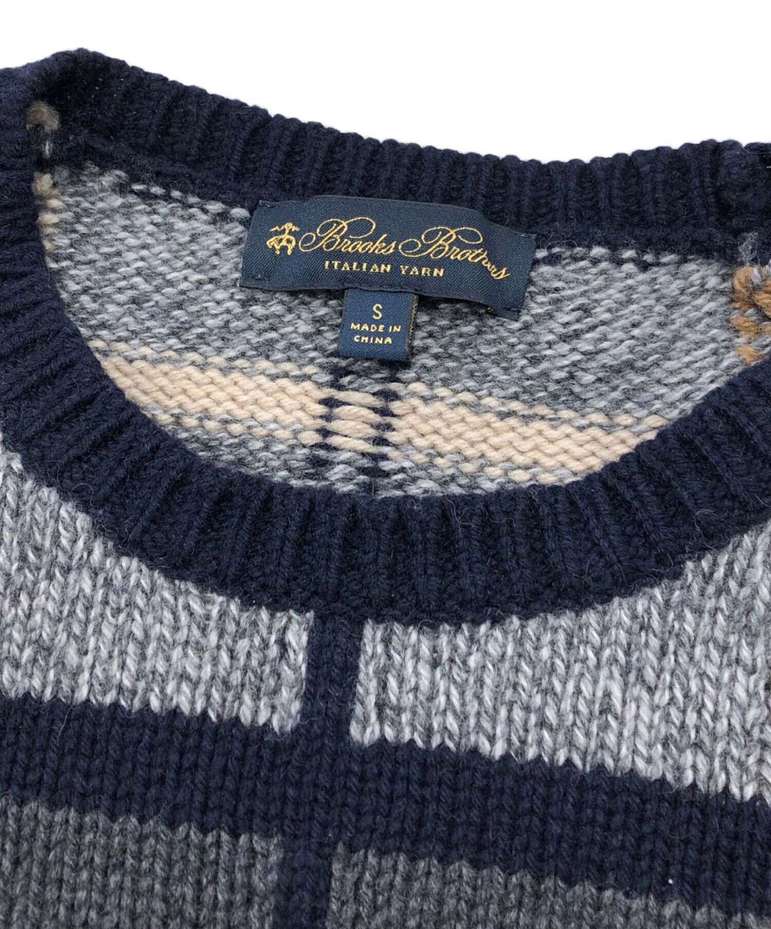 中古・古着通販】BROOKS BROTHERS (ブルックスブラザーズ) メリノ 