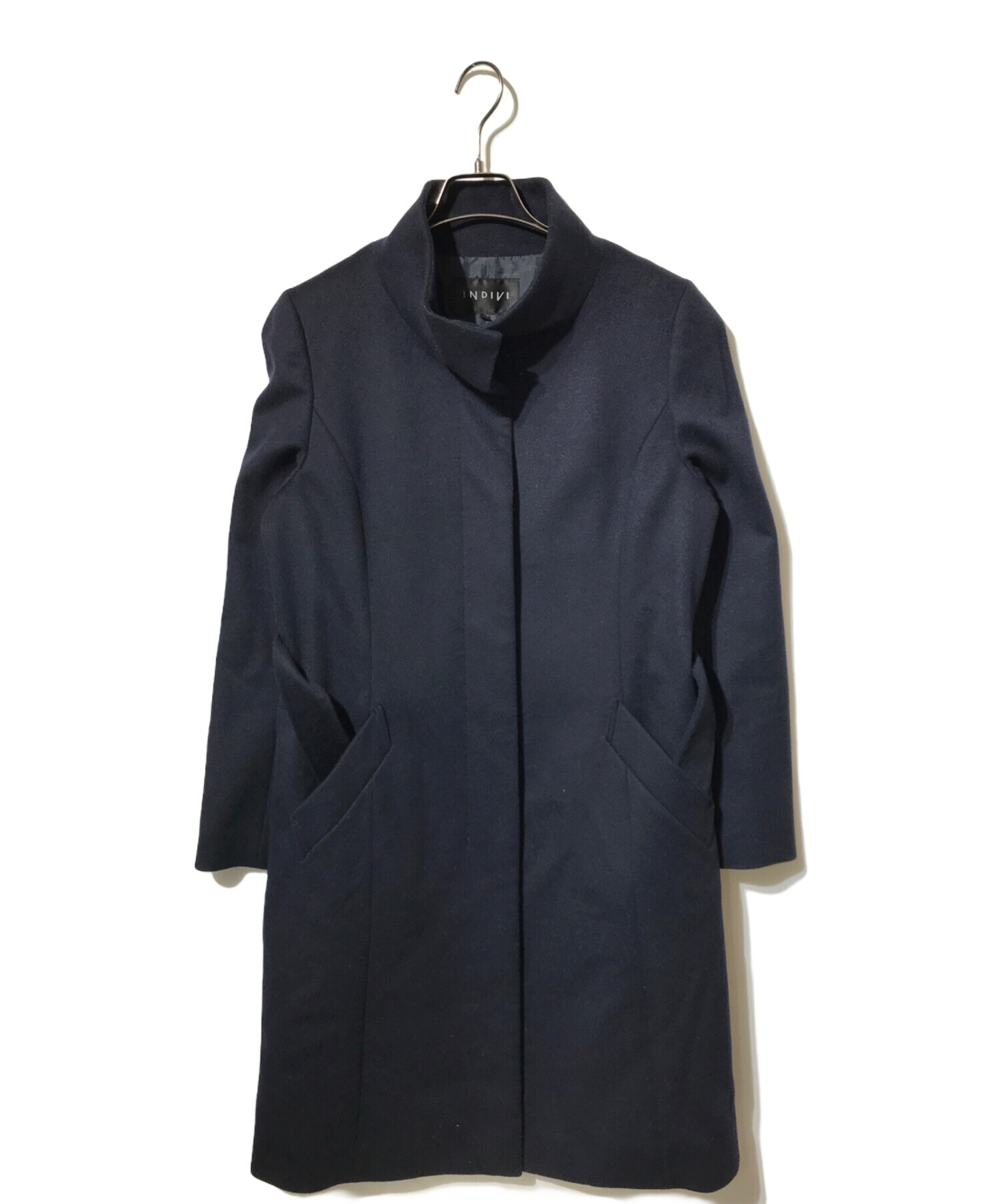 中古・古着通販】INDIVI (インディヴィ) カシミヤブレンドスタンド