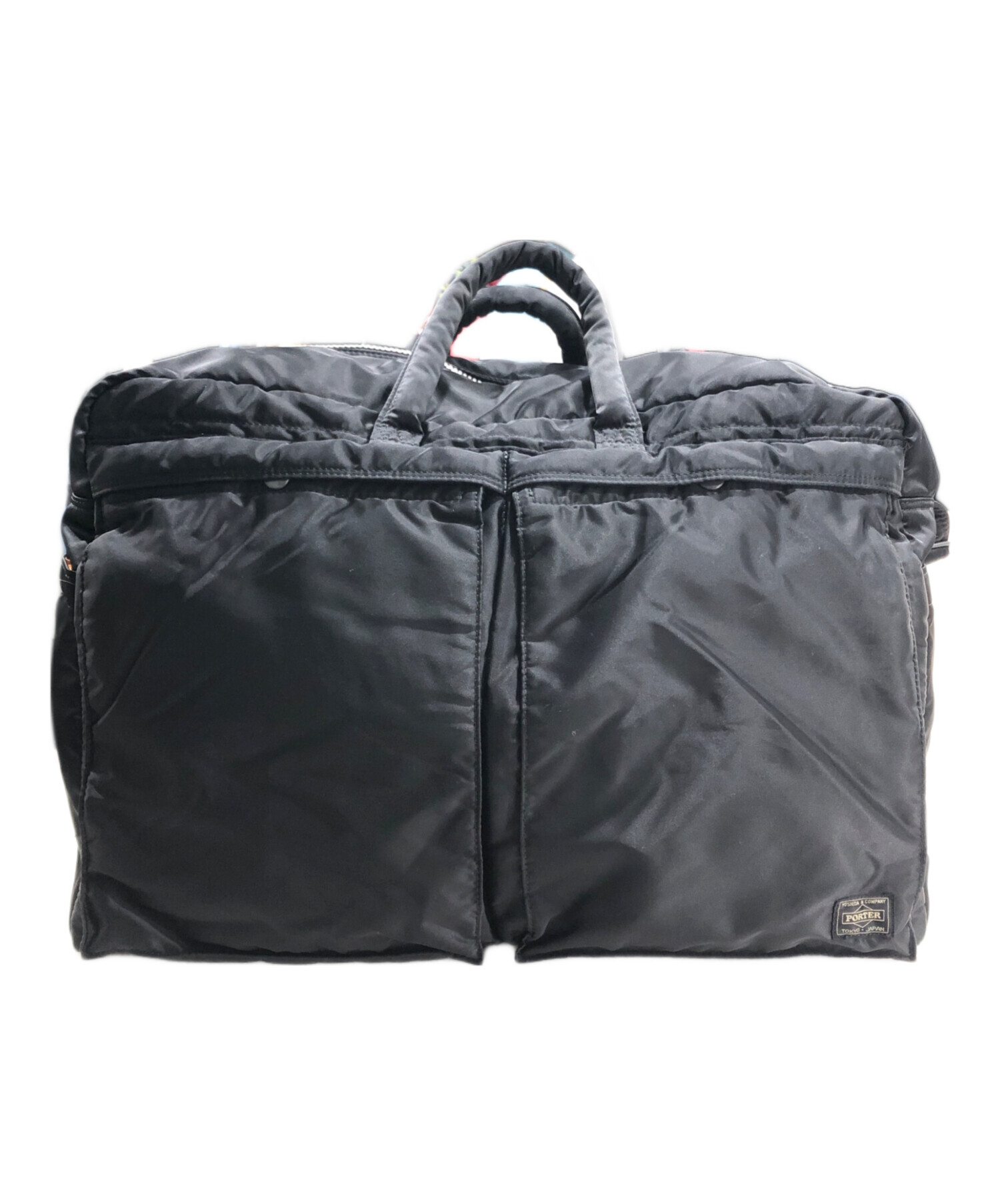 【未使用級】ポーター タンカー ボストンバッグ 2way シューズ入れ有り 黒 中古・古着通販】PORTER (ポーター) タンカー2wayボストンバッグ