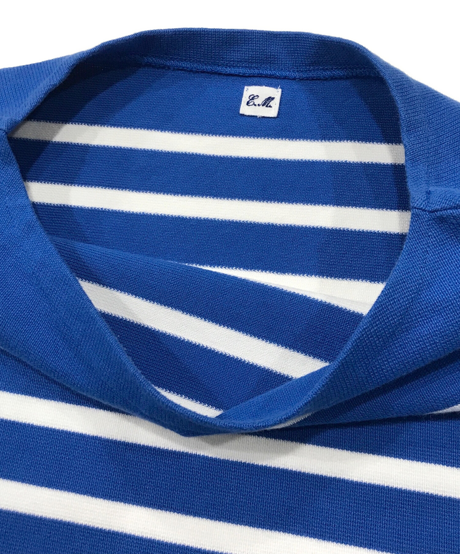 入手困難 Ets MATERIAUX ビッグ バスクシャツ 中古・古着通販】Ets MATERIAUX (マテリオ) French パネルボーダー