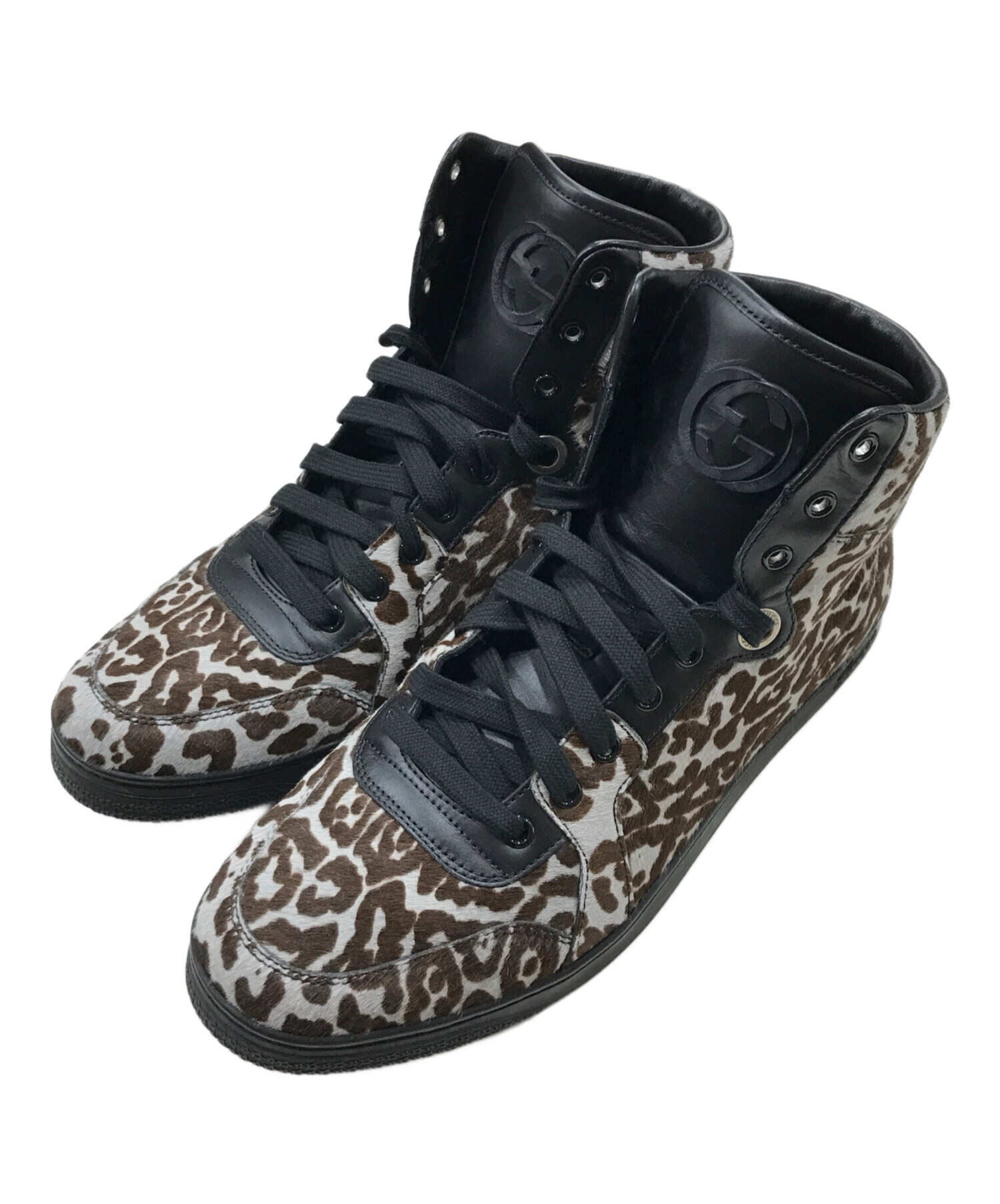中古・古着通販】GUCCI (グッチ) ハイカットスニーカー/ハラコ 