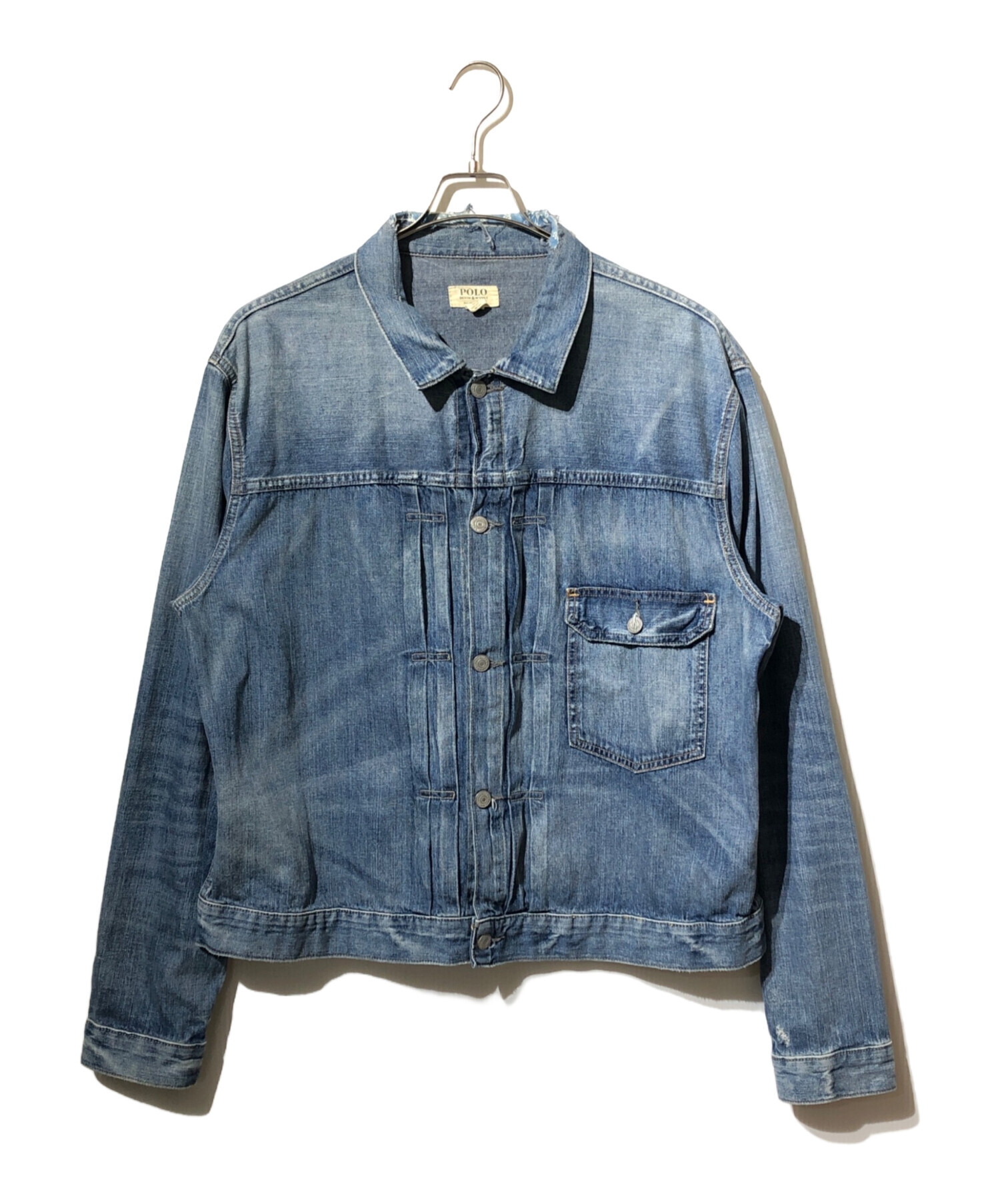 DENIM & SUPPLY デニムアンドサプライ カバーオール 古着 S DENIM&SUPPLY デニム カバーオール USED加工 デニムアンドサプライ