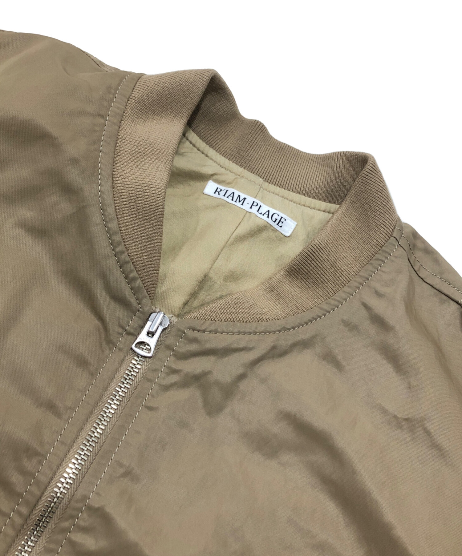 超美品 R’IAM リアム プラージュ/MA1 MIDDLEブルゾン ブラウン plage（プラージュ）の「【R'IAM】MA1 MIDDLEブルゾン（MA-1）」 - WEAR
