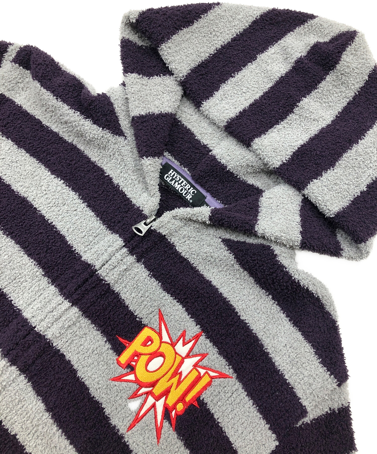 【未使用】hystericglamour ヒステリックグラマーボーダーパーカー 中古・古着通販】Hysteric Glamour (ヒステリックグラマー) フリース