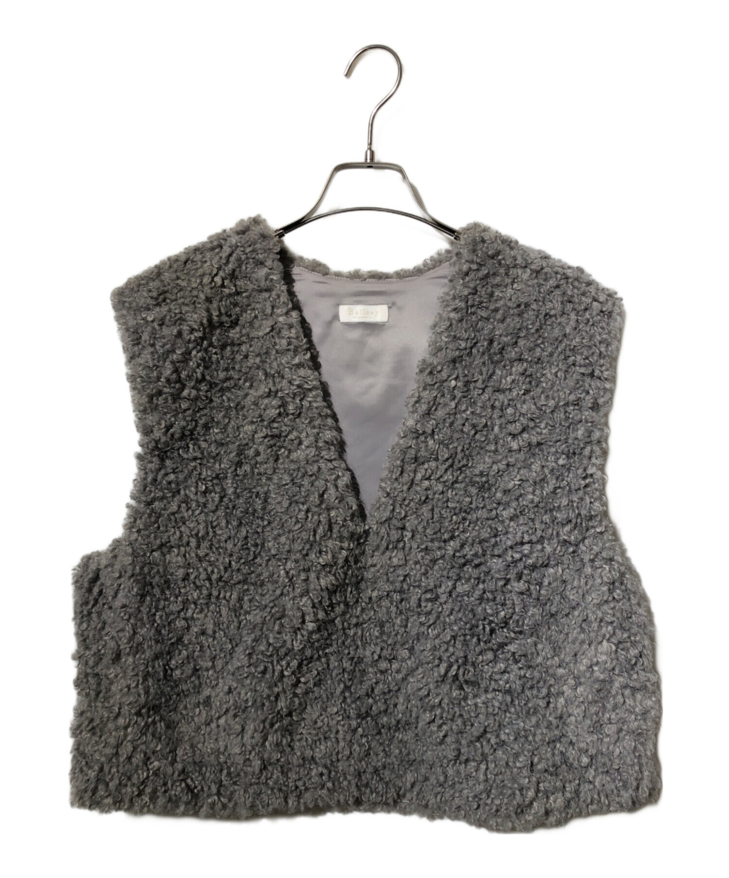 Bailsey グレー ベスト 36新品未使用 中古・古着通販】BALLSEY (ボールジィ) ミックスファー Vネックベスト