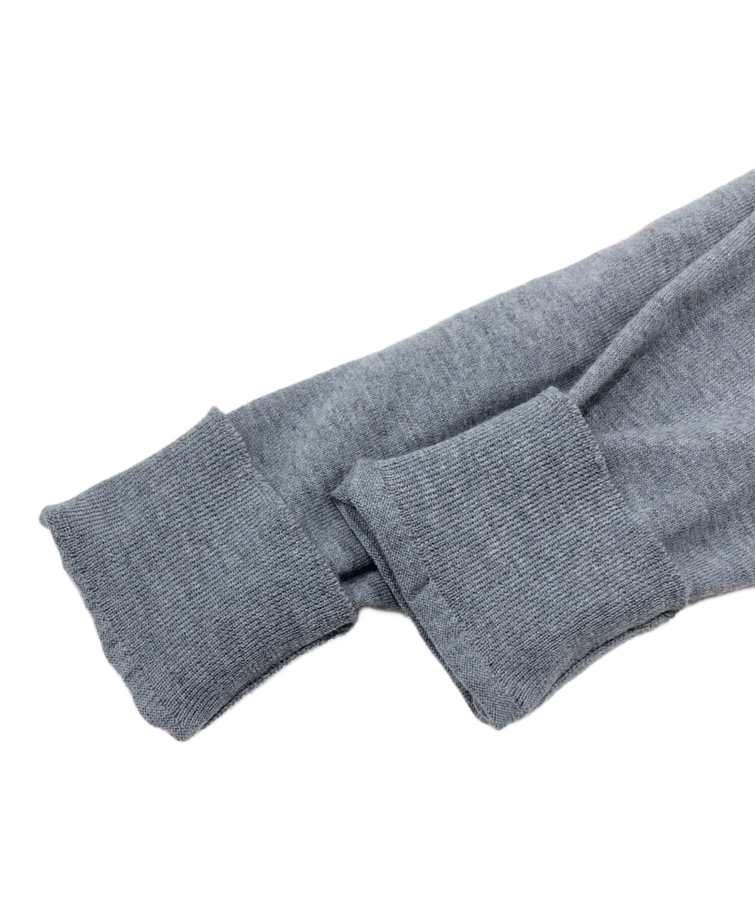 中古・古着通販】PRADA (プラダ) ウールクルーカーディガン グレー