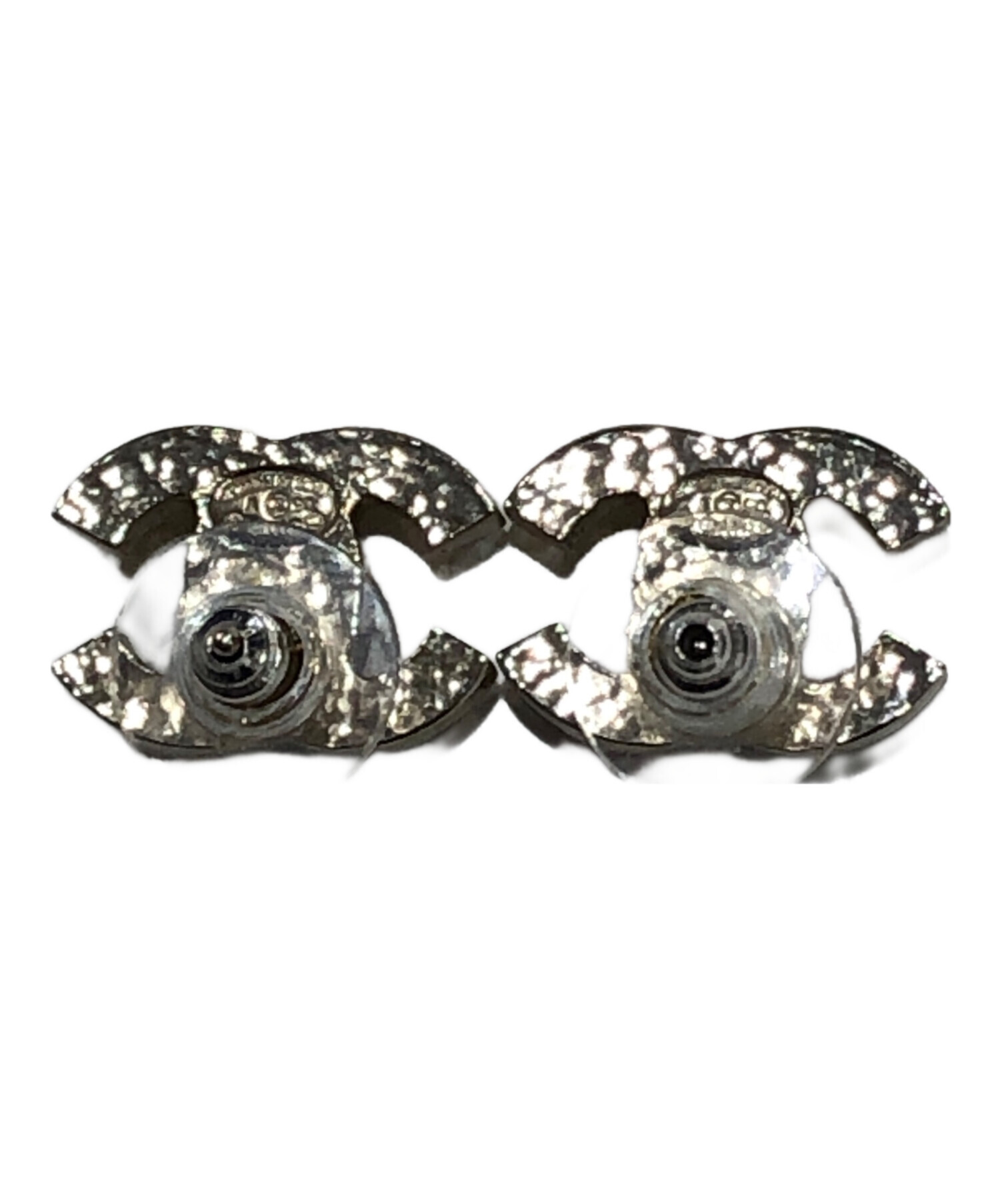 中古・古着通販】CHANEL (シャネル) パールココマークピアス シルバー