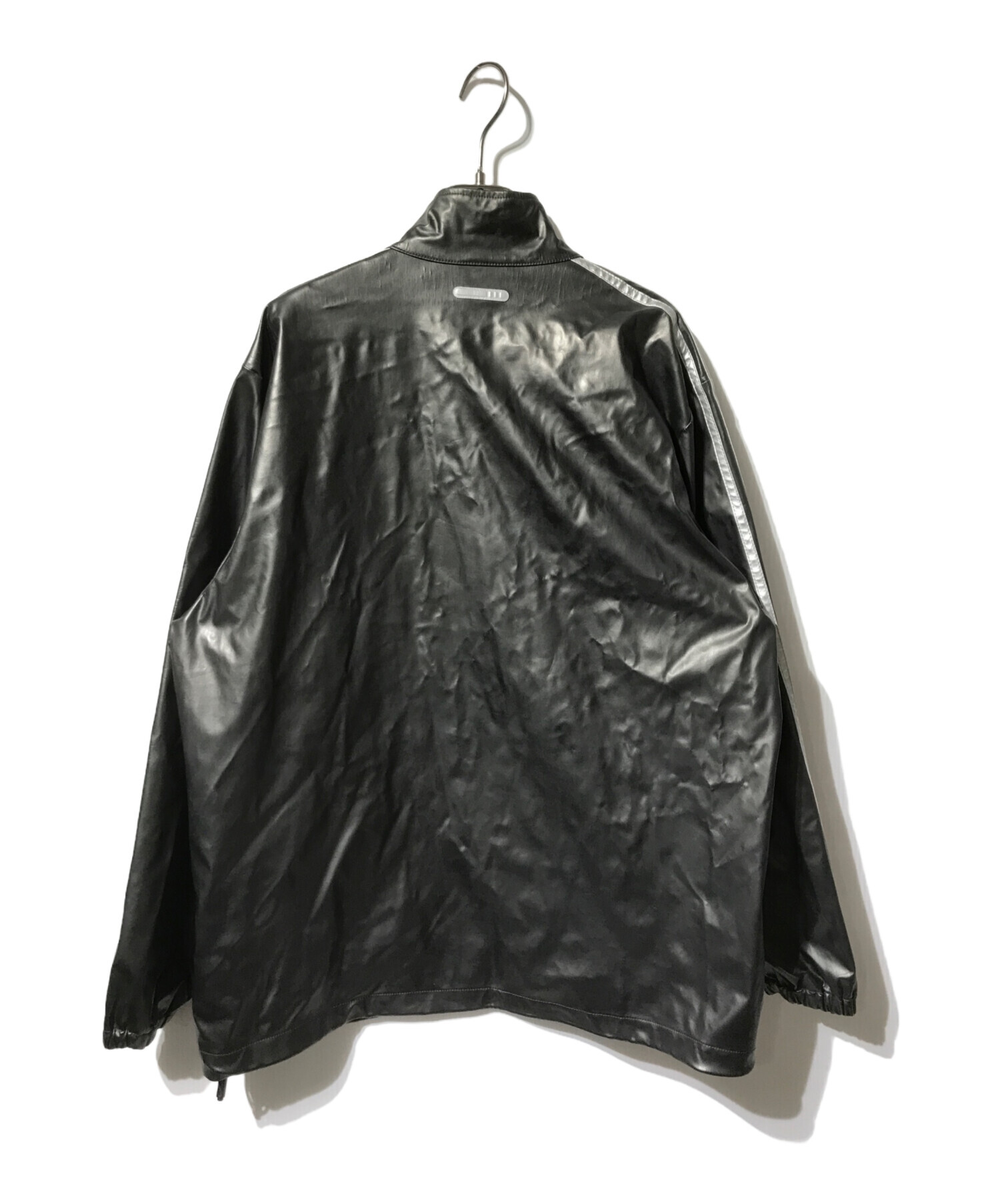 中古・古着通販】adidas (アディダス) PUレザー調トラックジャケット