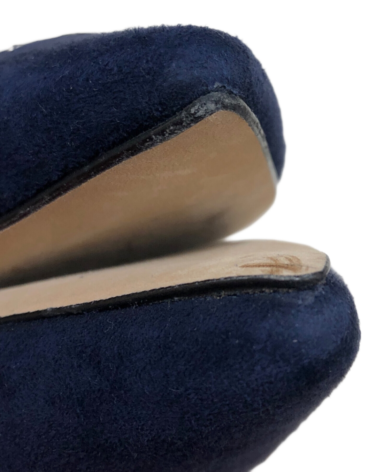 【正規品】JIMMY CHOO ネイビー 星柄　パンプス バックベルト　着用1回 中古・古着通販】JIMMY CHOO (ジミーチュウ) 星スタッズパンプス