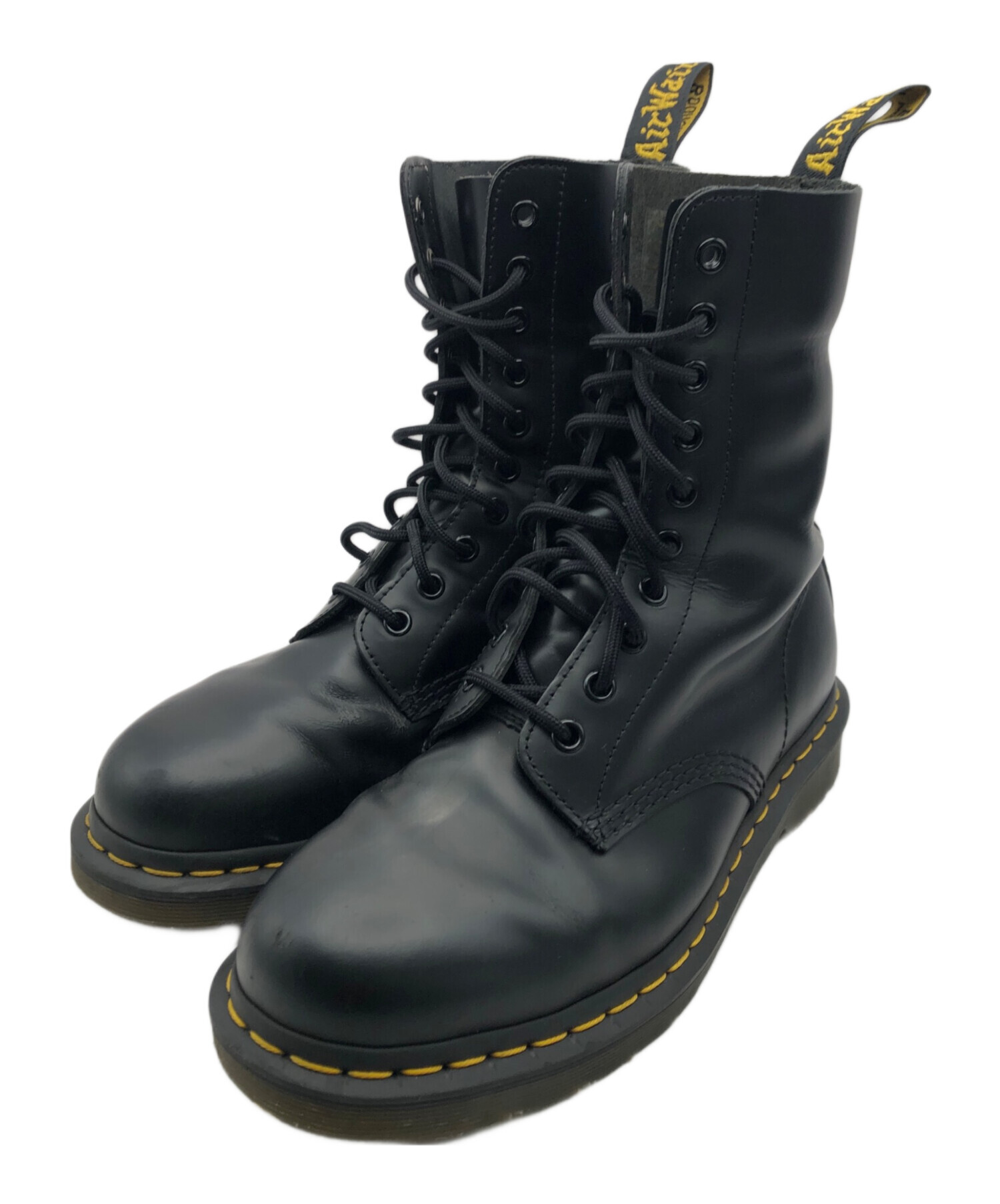 【中古】ドクターマーチン DR.MARTENS 10ホール レースアップブーツ 1490 AW006 黒 ブラック UK7 シューズ 靴 メンズ 中古・古着通販】Dr.Martens (ドクターマーチン) 1490/10ホールブーツ