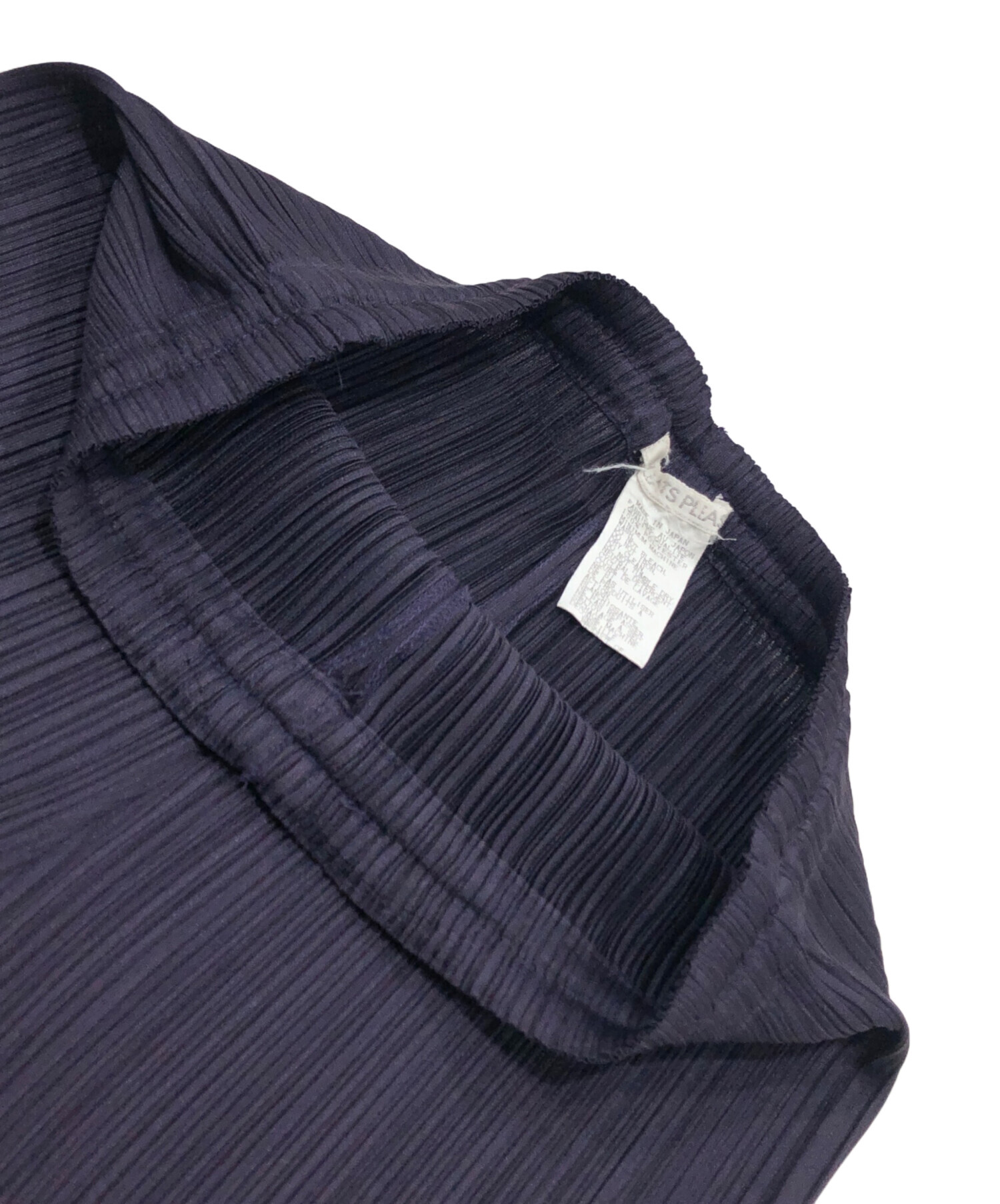 極美品✨PLEATS PLEASE プリーツ　フリンジ　変更　ネイビー　半袖 極美品✨PLEATS PLEASE プリーツ フリンジ 変更 ネイビー 半袖