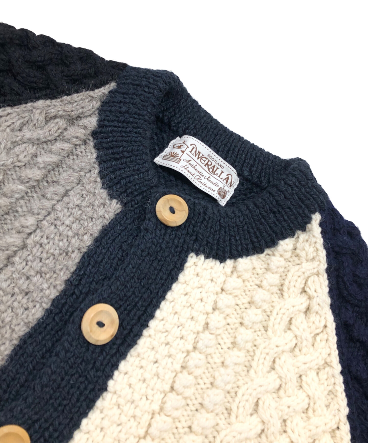 中古・古着通販】INVERALLAN (インバーアラン) 4Aウールクルーネック