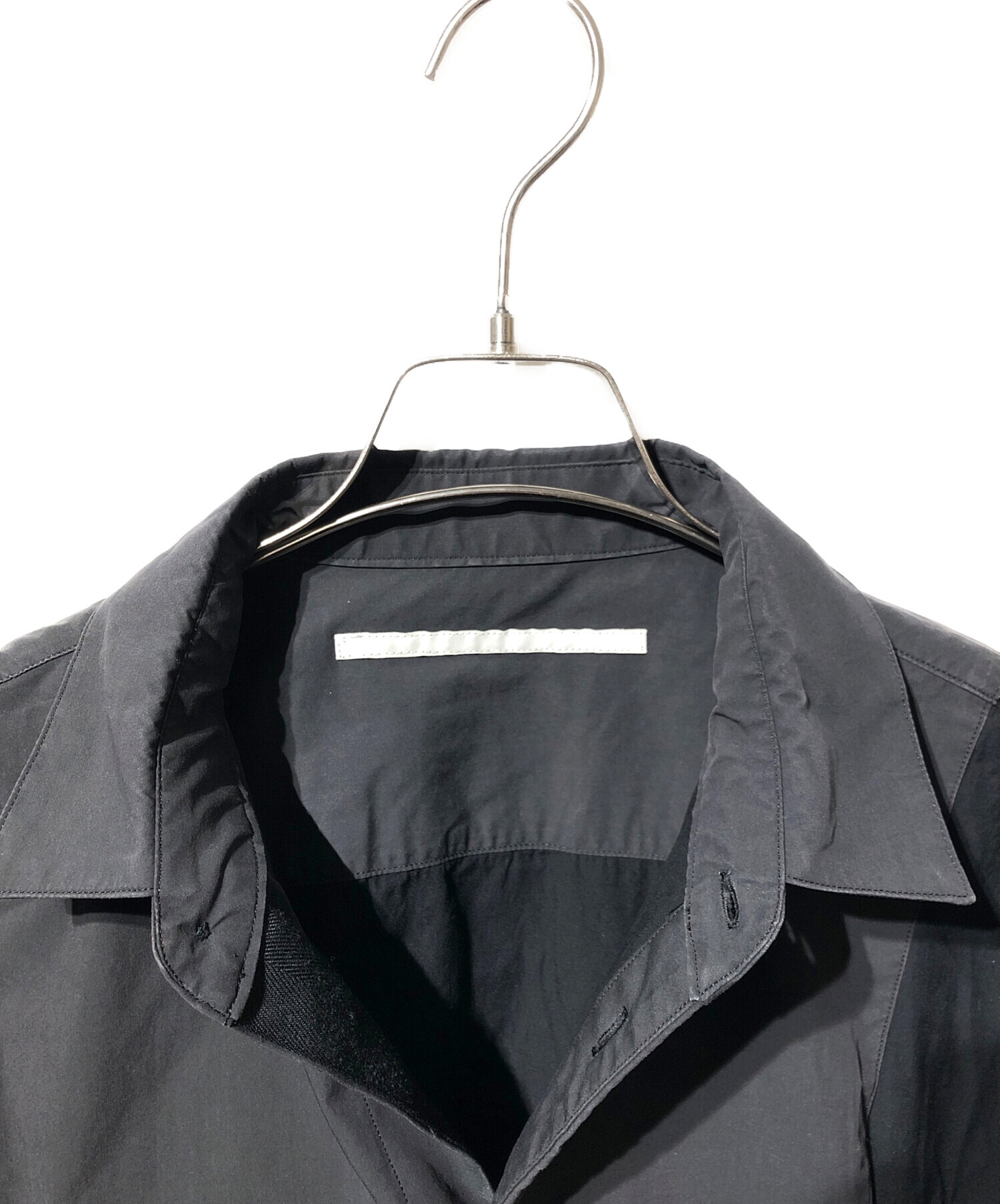 中古・古着通販】Tamme (タム) レイヤードロングシャツ ブラック