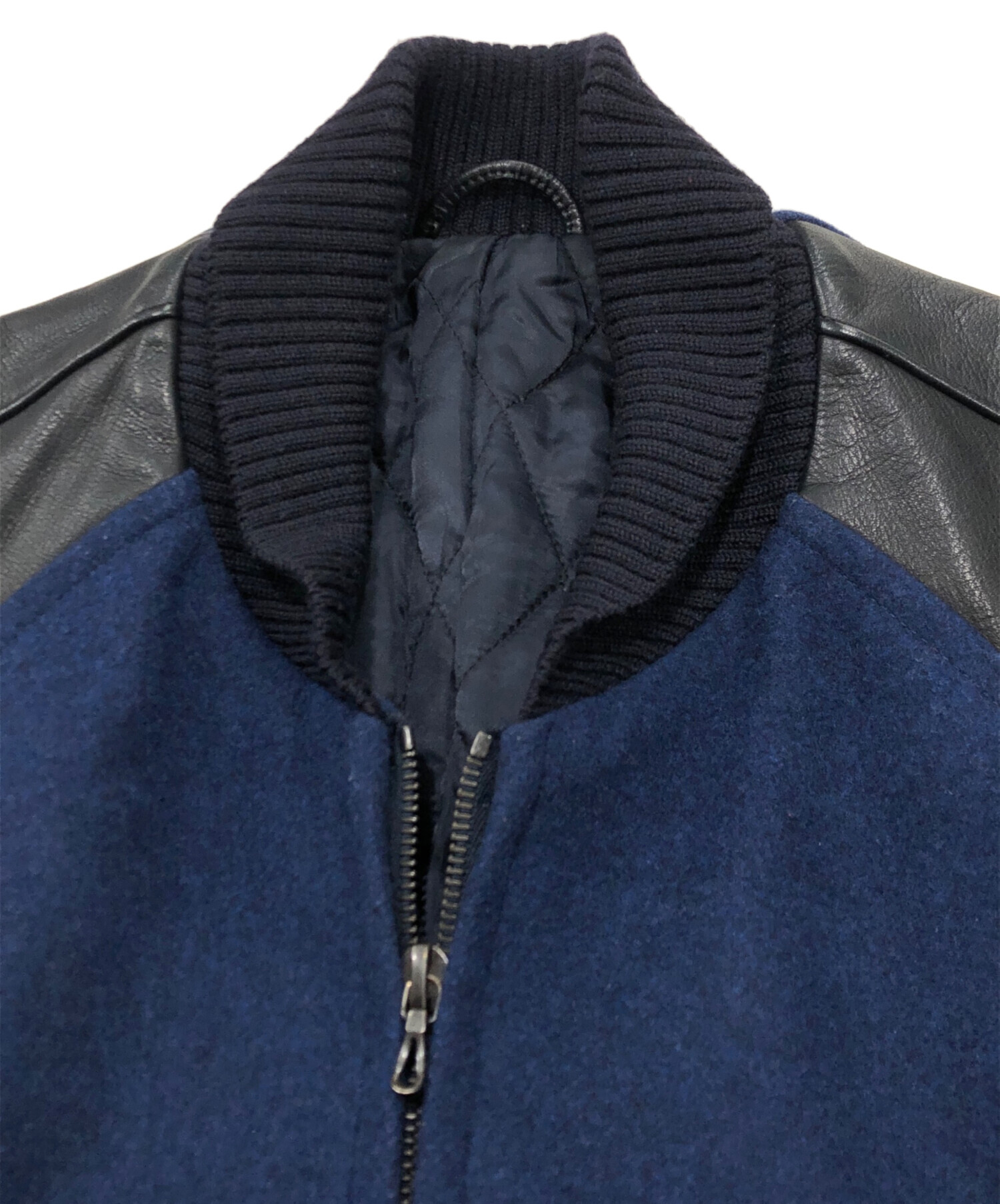 中古・古着通販】ATTACHMENT (アタッチメント) レザー切替カシミヤ混