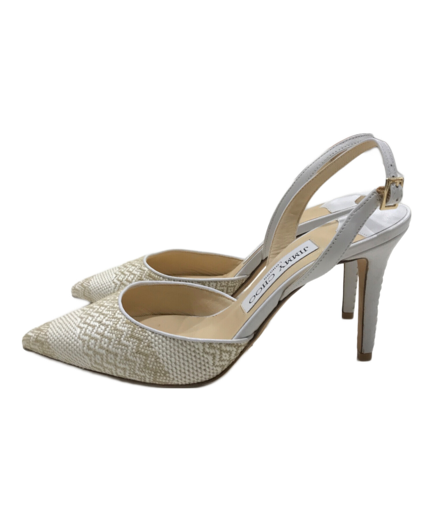 未使用　JIMMY CHOO 水色 ポインテッドトゥ ミュール 37.5 Heloise 120 | Ice Blue Satin Platform Sandals | JIMMY CHOO